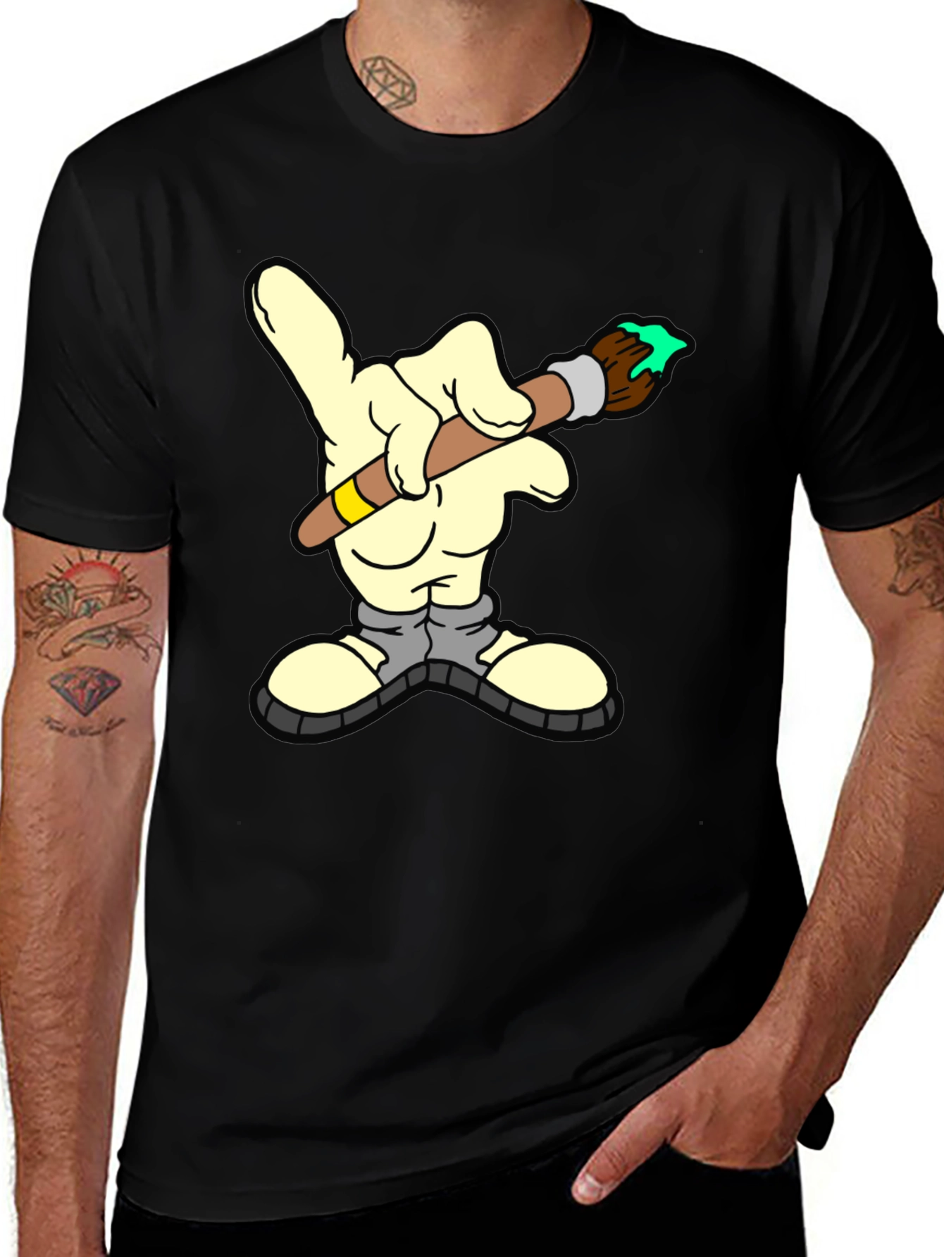 Variant 23 of Cartoon Hand Painting Graphic T-Shirt