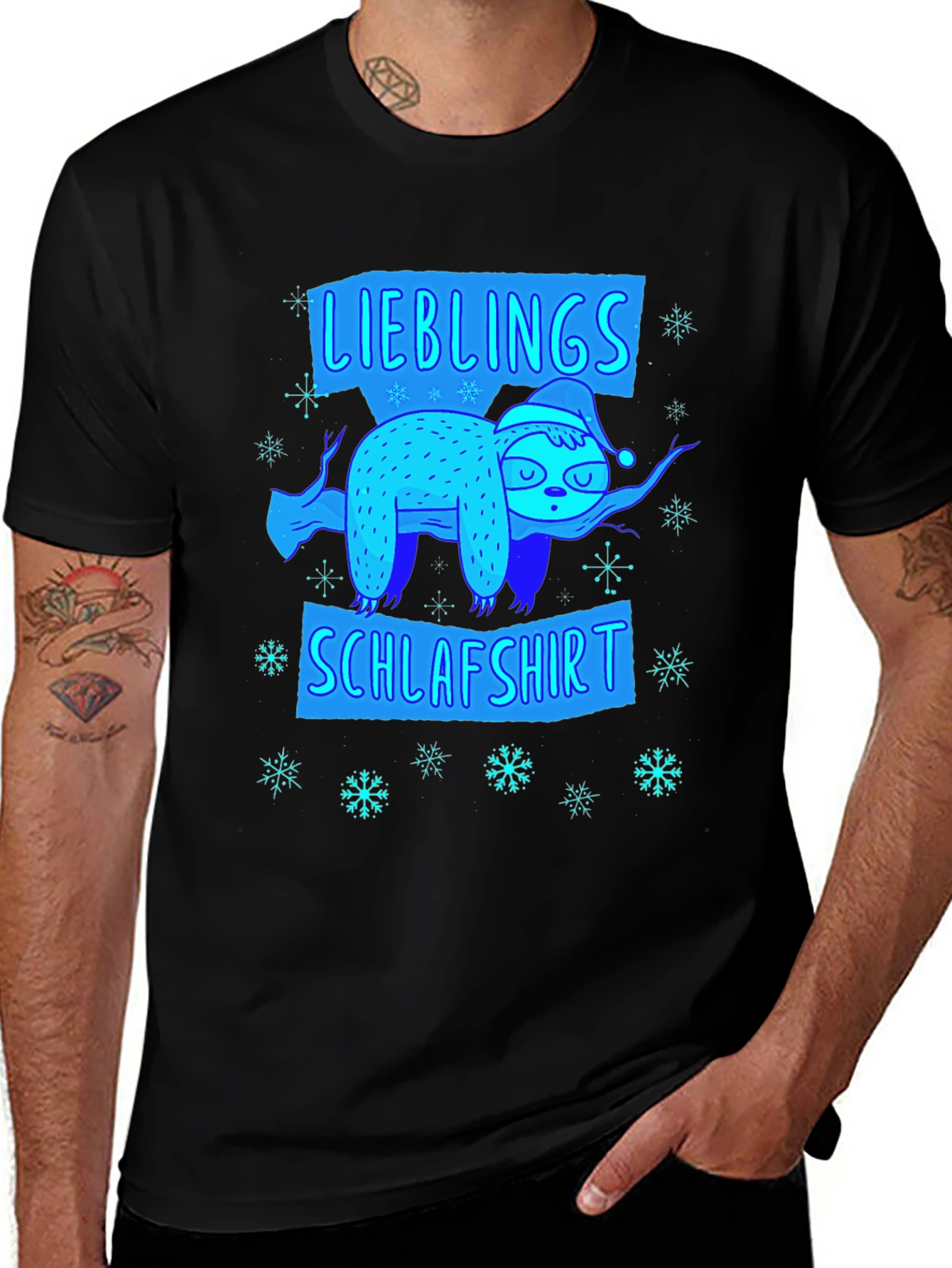 Variant 5 of Sloth Liebling Schlafshirt Christmas T-Shirt