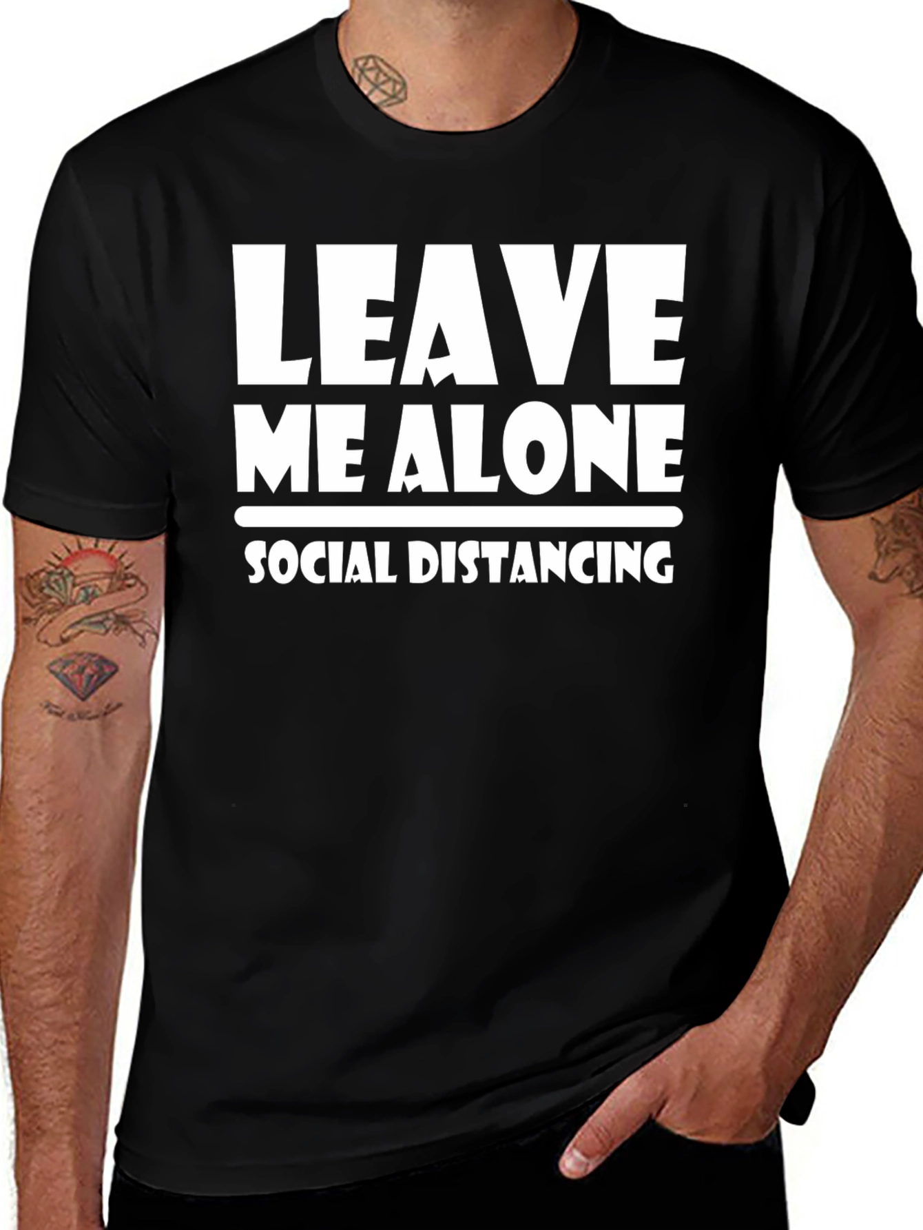 Variant 14 of Leave Me Alone Social Distancing T-Shirt