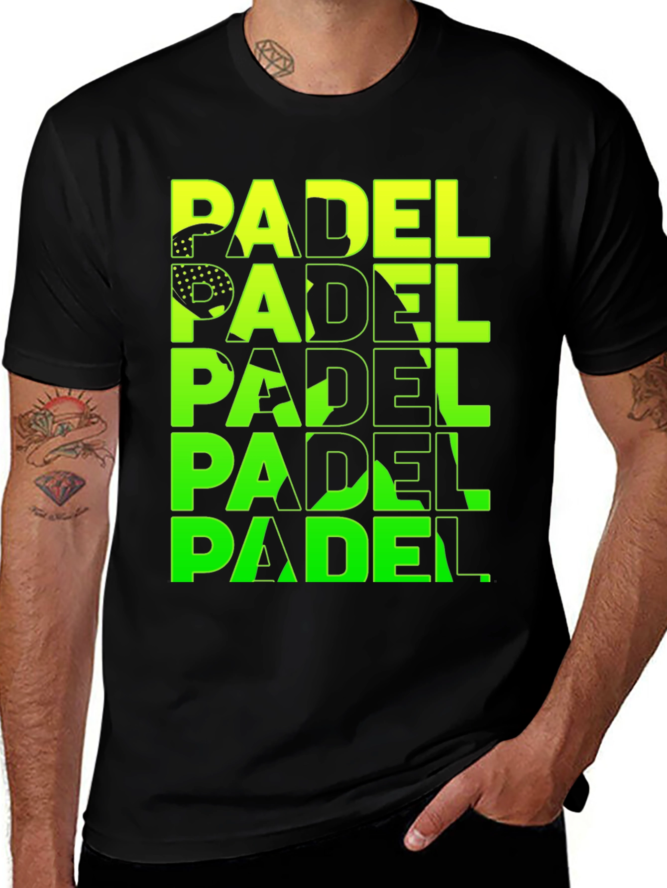 Variant 17 of Padel Graphic Tee - Stylish Sportswear