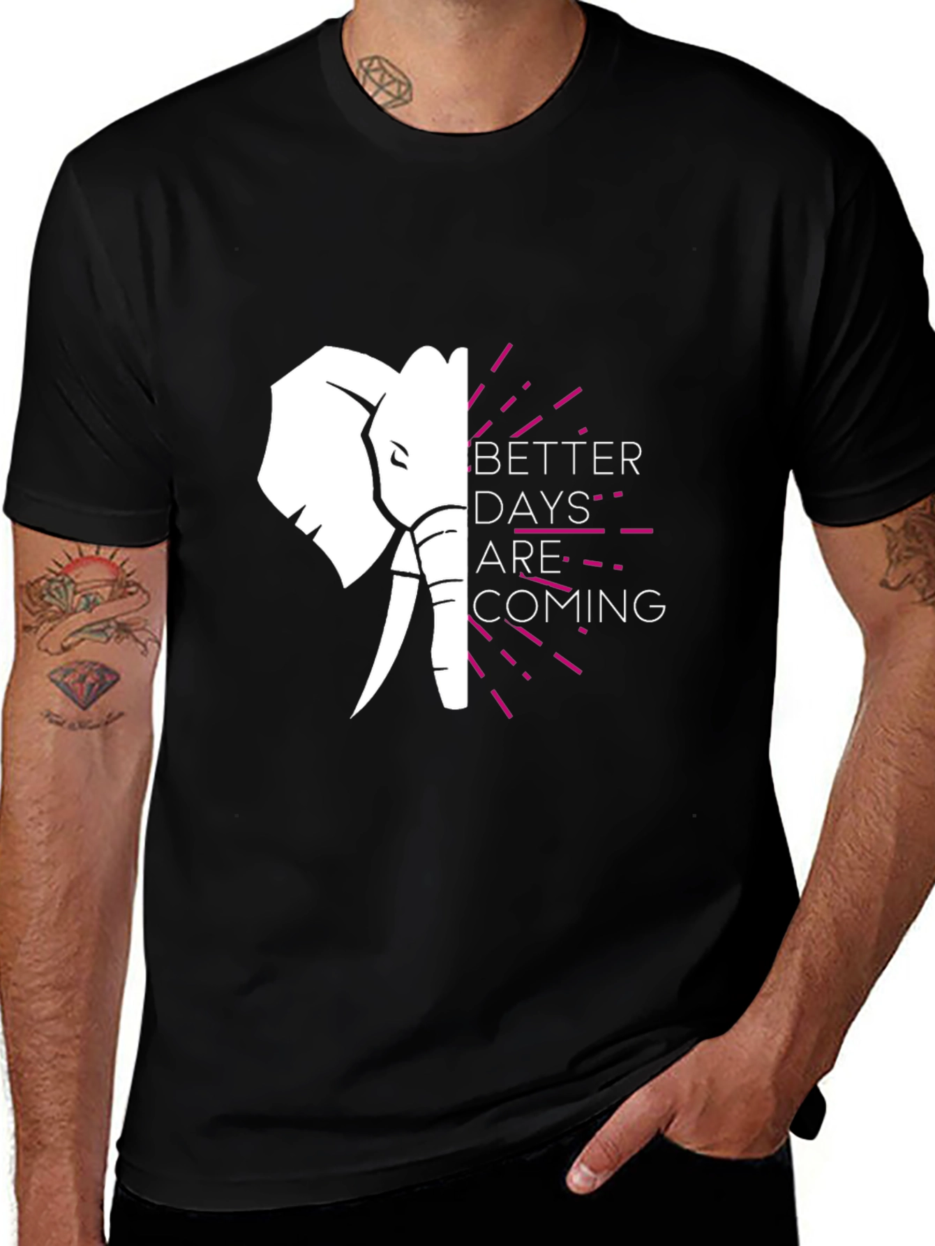 Variant 14 of Better Days Elephant Graphic Tee