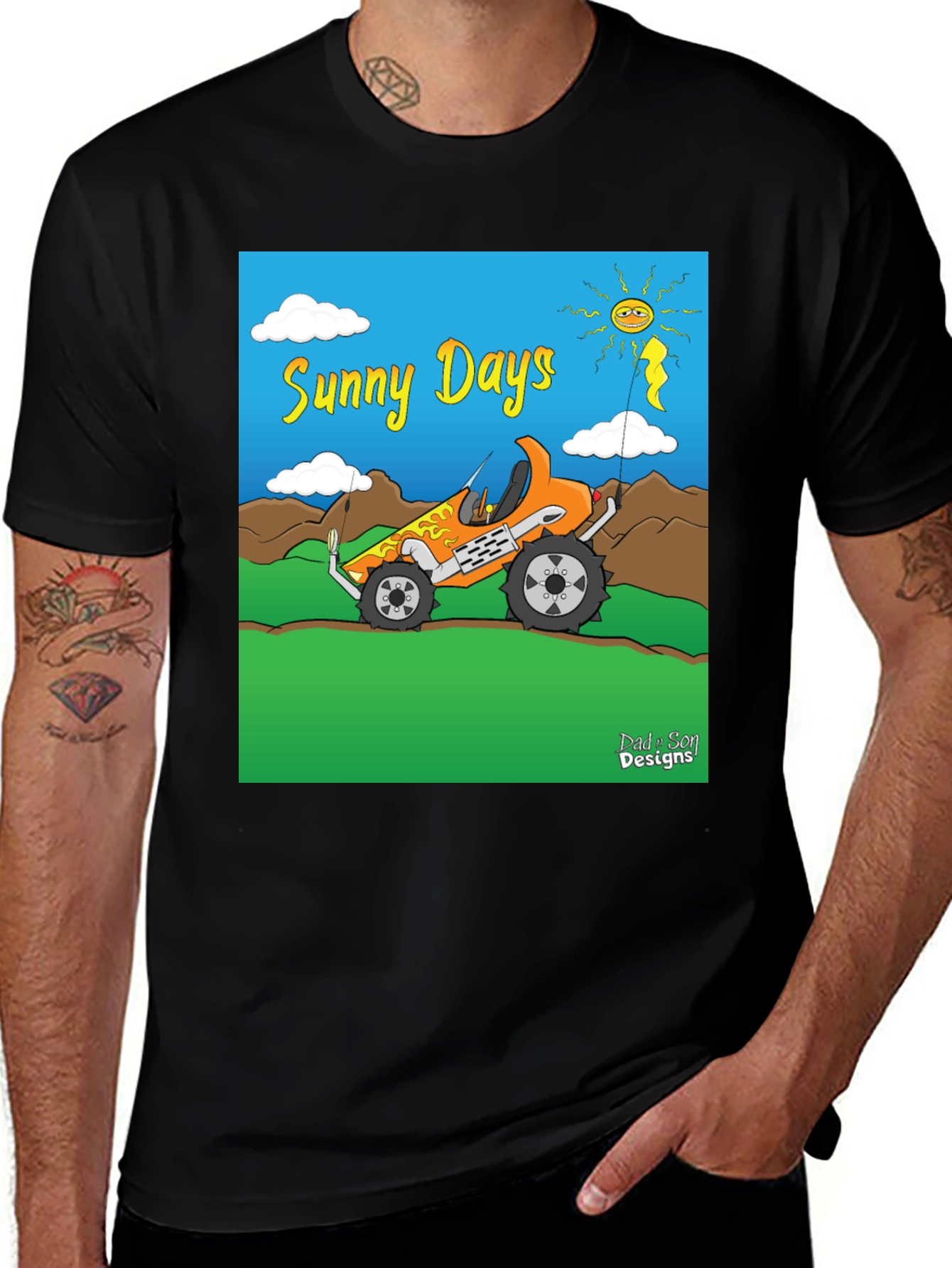 Variant 27 of Sunny Days Cartoon Buggy T-Shirt