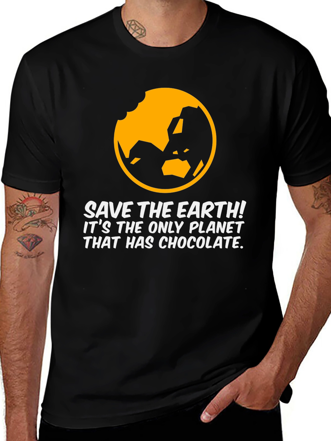 Variant 15 of Save the Earth Chocolate Planet T-Shirt
