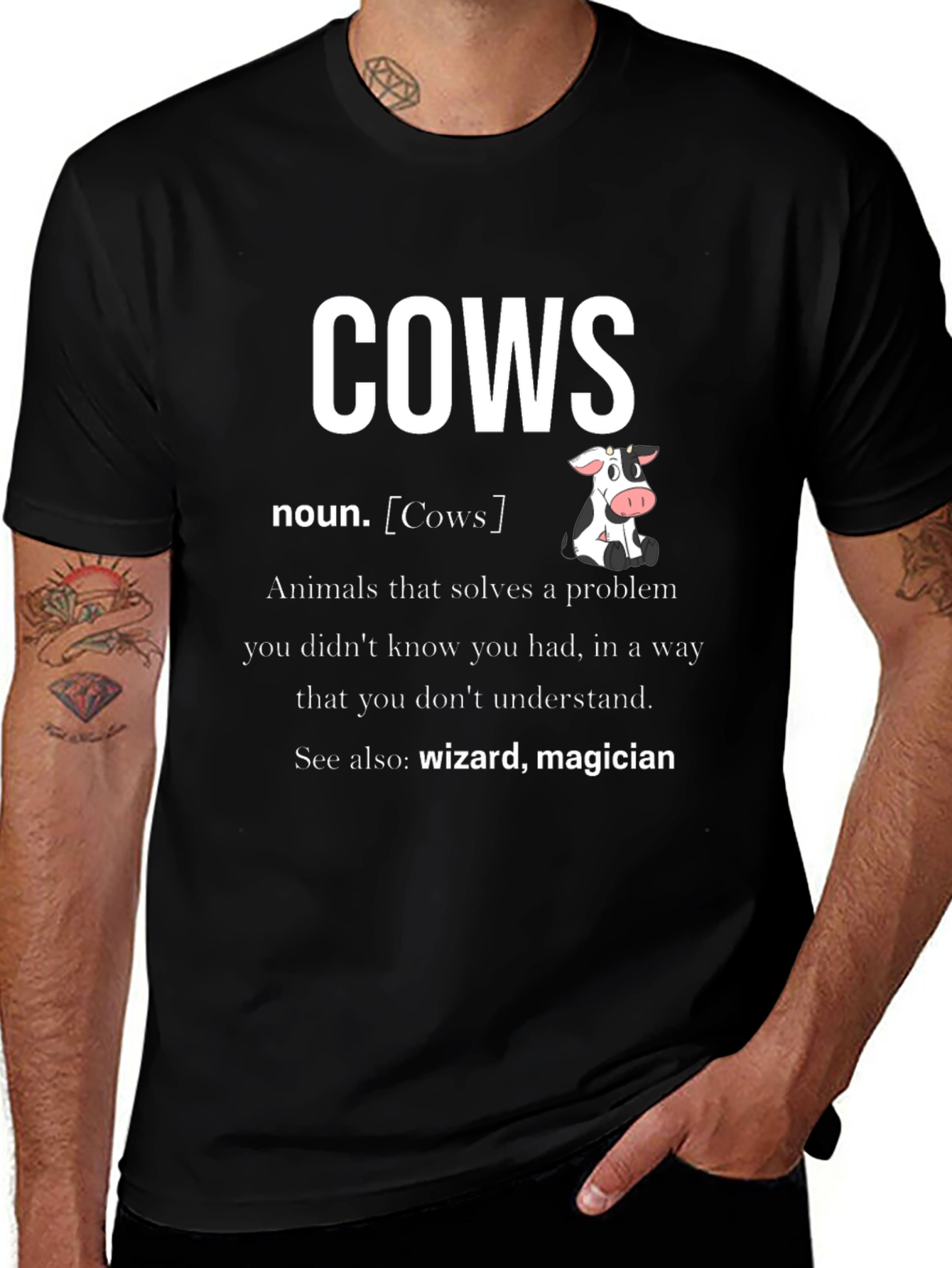 Variant 17 of Funny Cows Definition T-Shirt