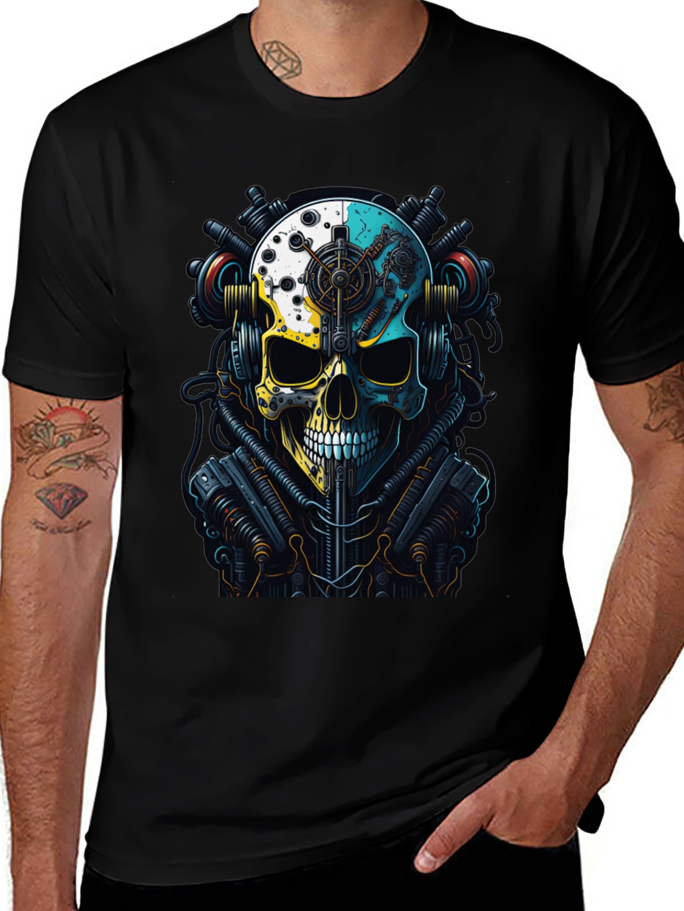 Variant 12 of Steampunk Skull Graphic T-Shirt