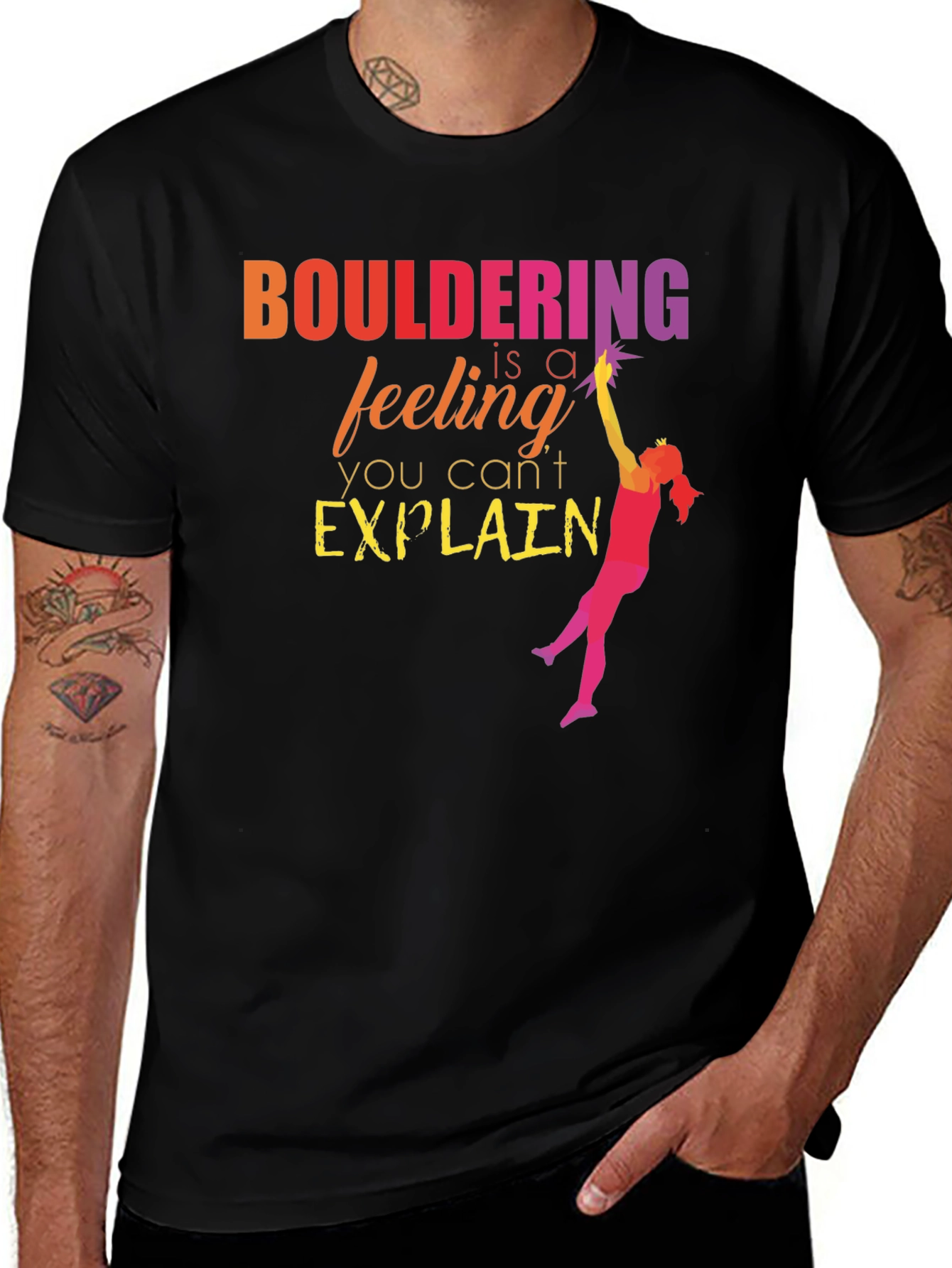 Variant 8 of Bouldering Feeling Graphic T-Shirt