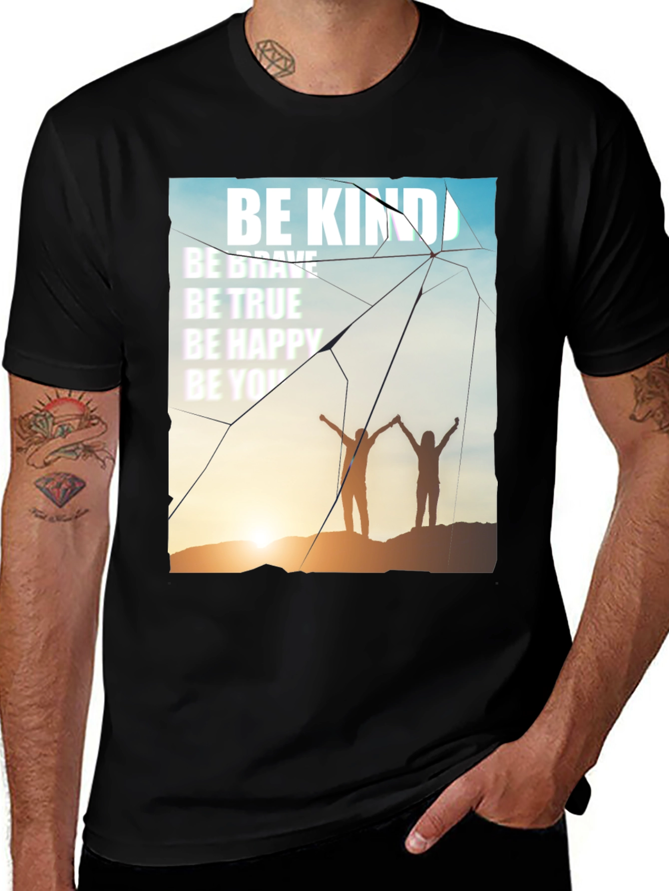 Variant 18 of Be Kind Graphic T-Shirt, Inspirational Motivational Tee