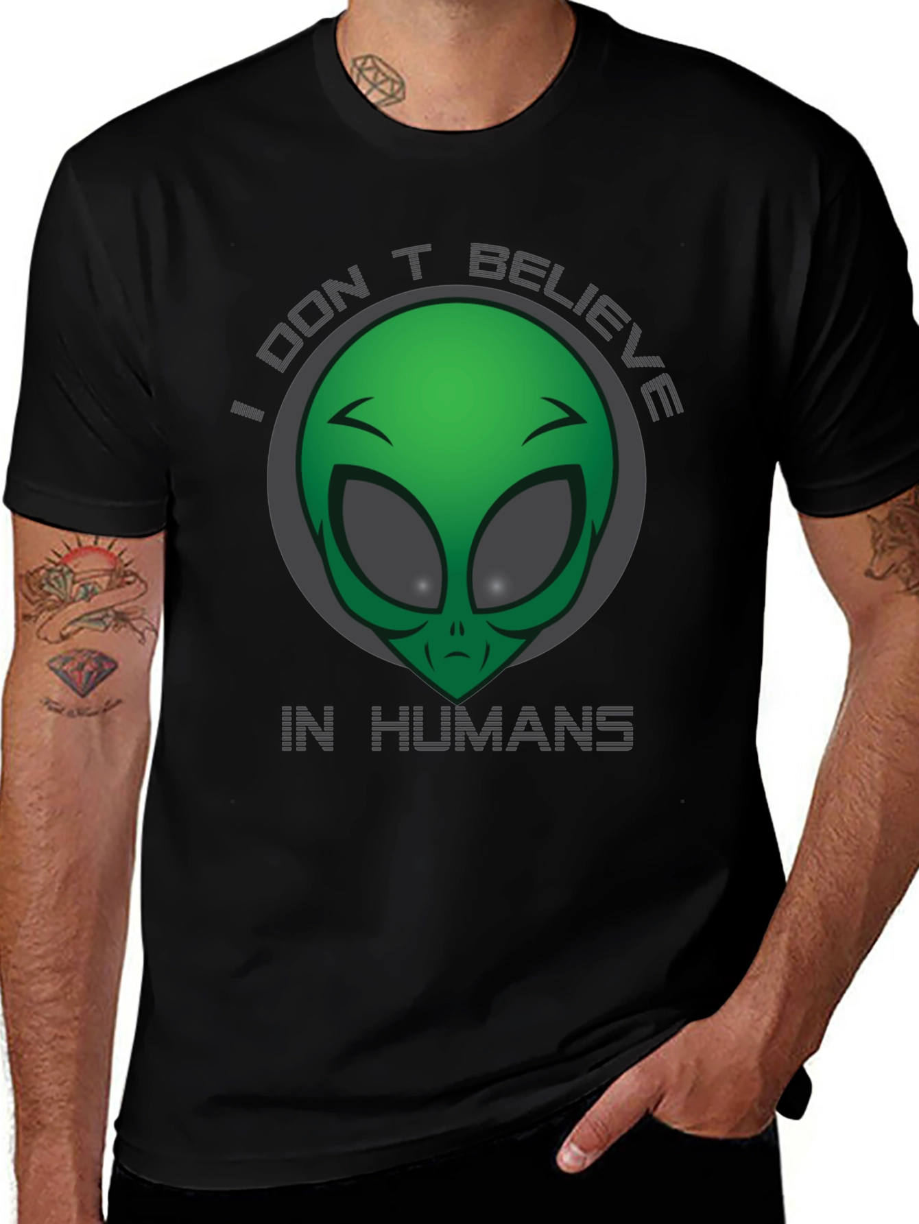Variant 19 of I Don't Believe In Humans Graphic T-Shirt