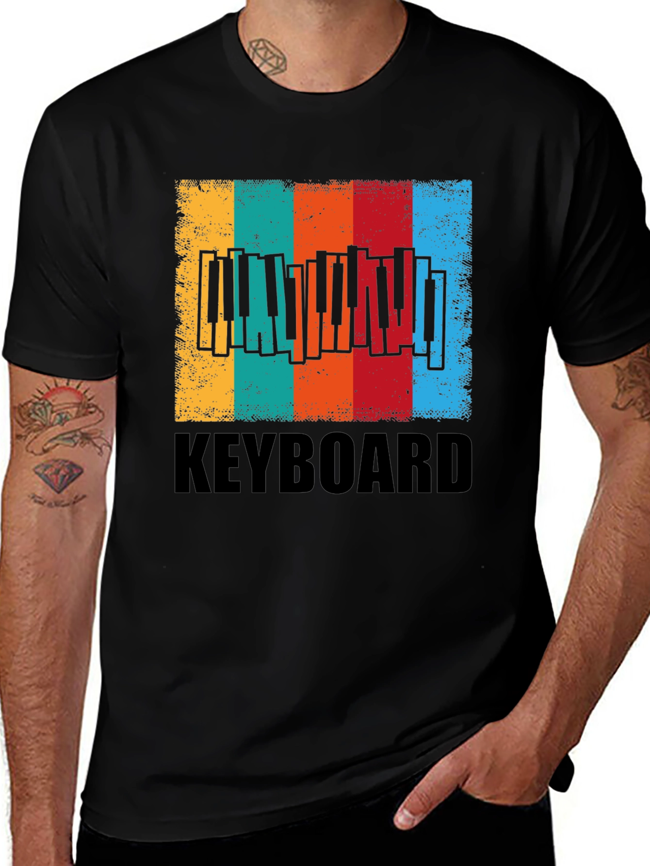 Variant 23 of Retro Keyboard T-Shirt - Vintage Style Music Tee