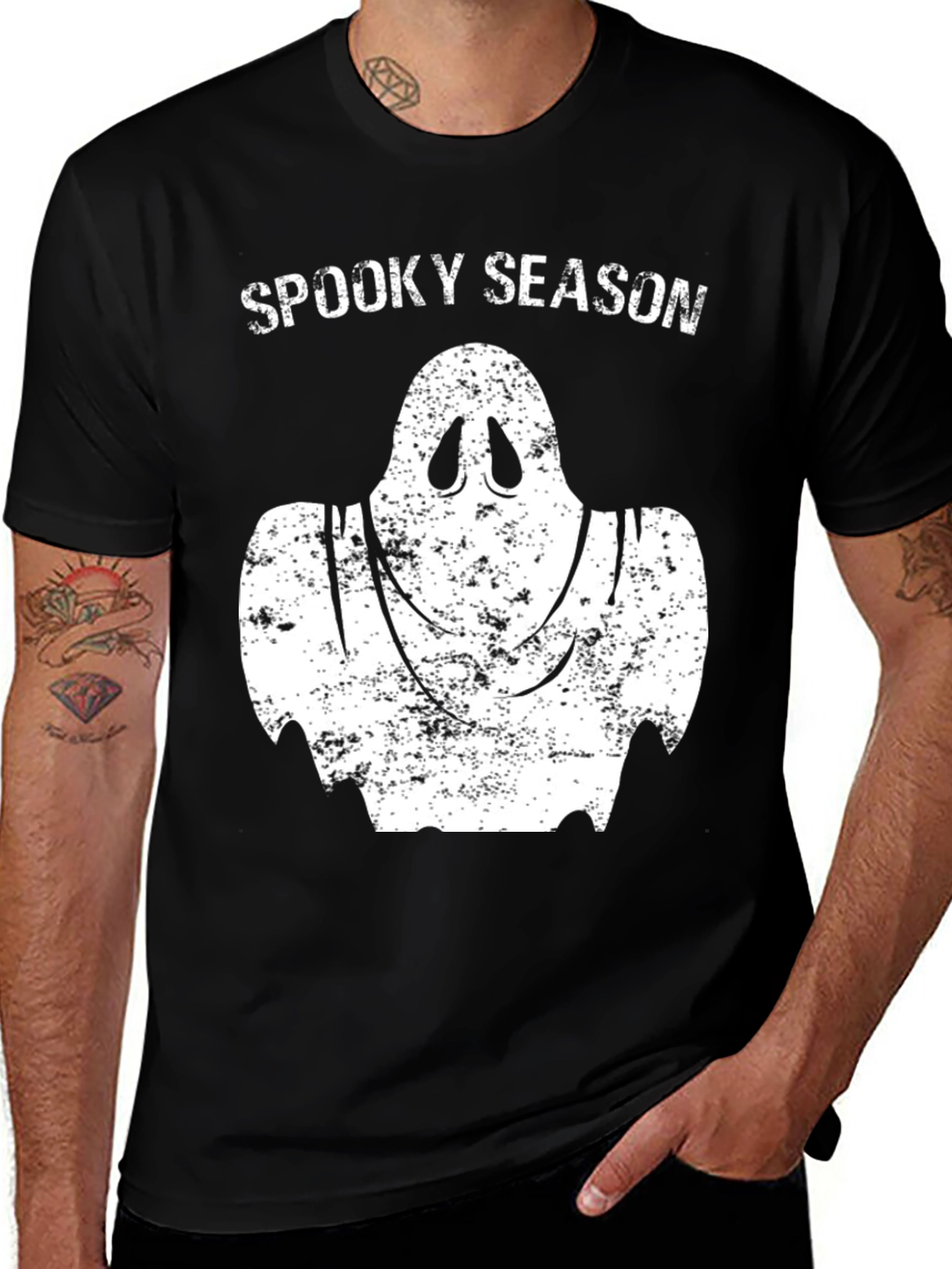 Spooky Season Ghost T-Shirt - Halloween Tee