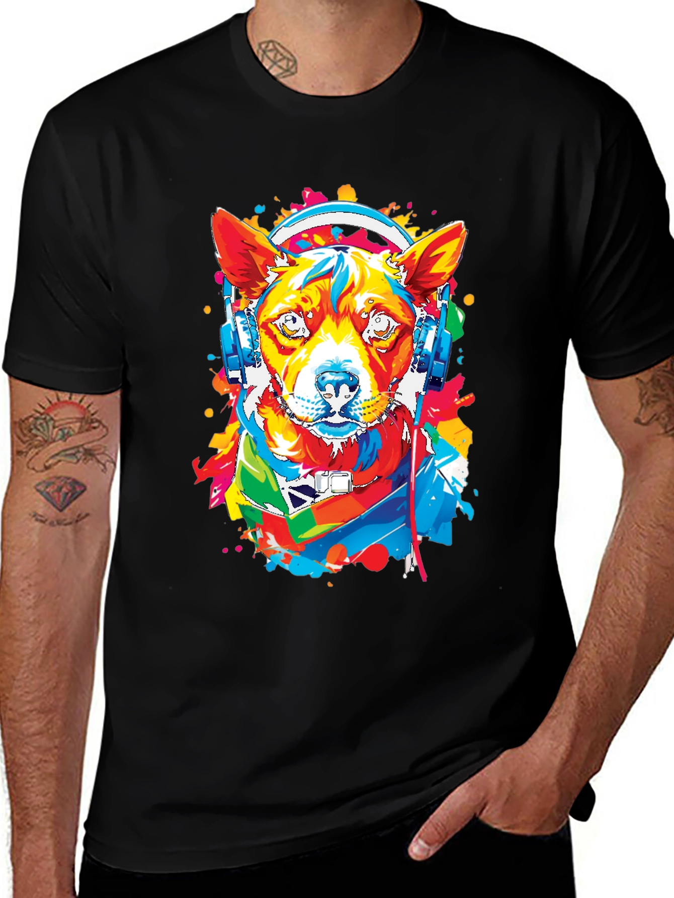 Black Dog DJ Black T-Shirt main image