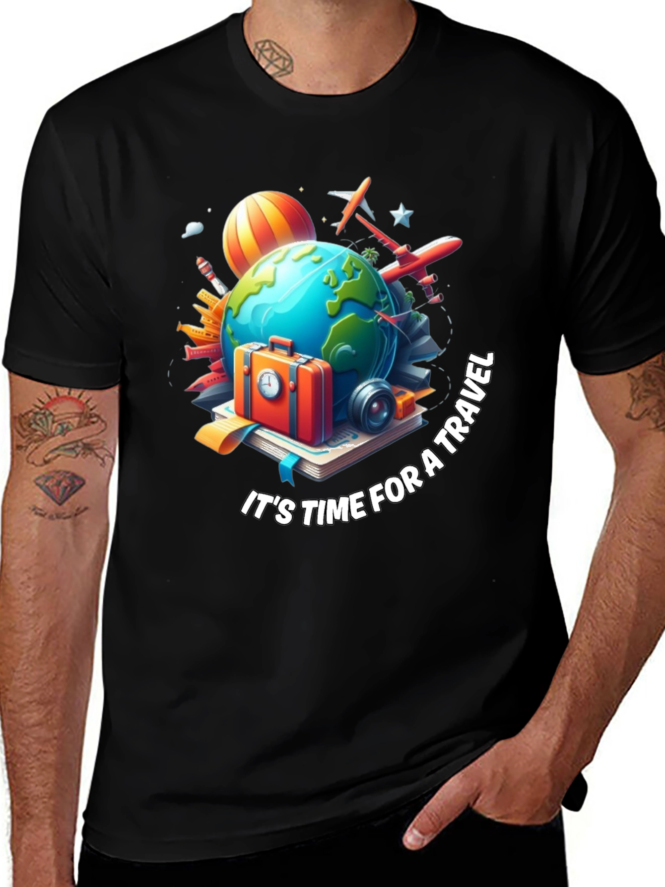 Variant 15 of Travel Time T-Shirt - Adventure Ready