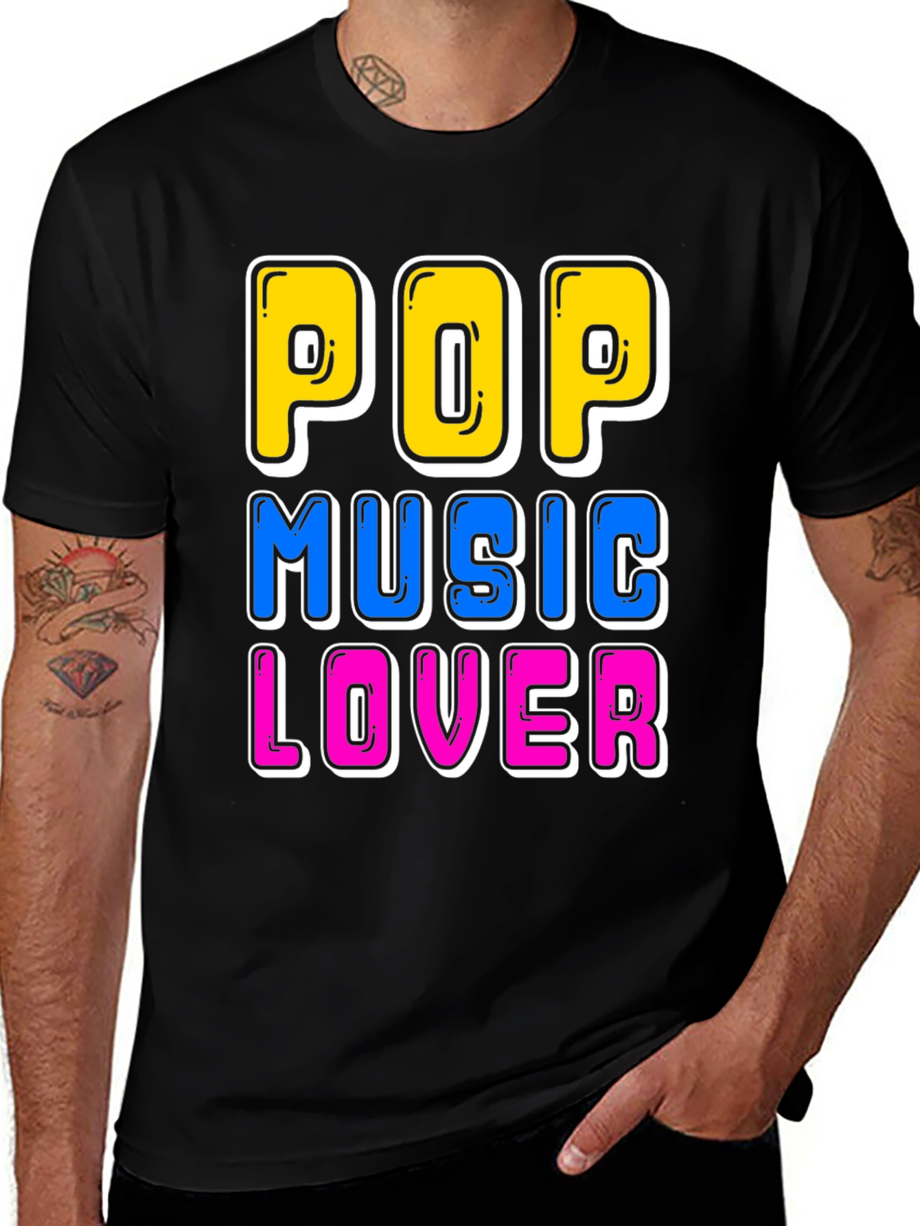 Variant 19 of Pop Music Lover T-Shirt - Fun Graphic Tee