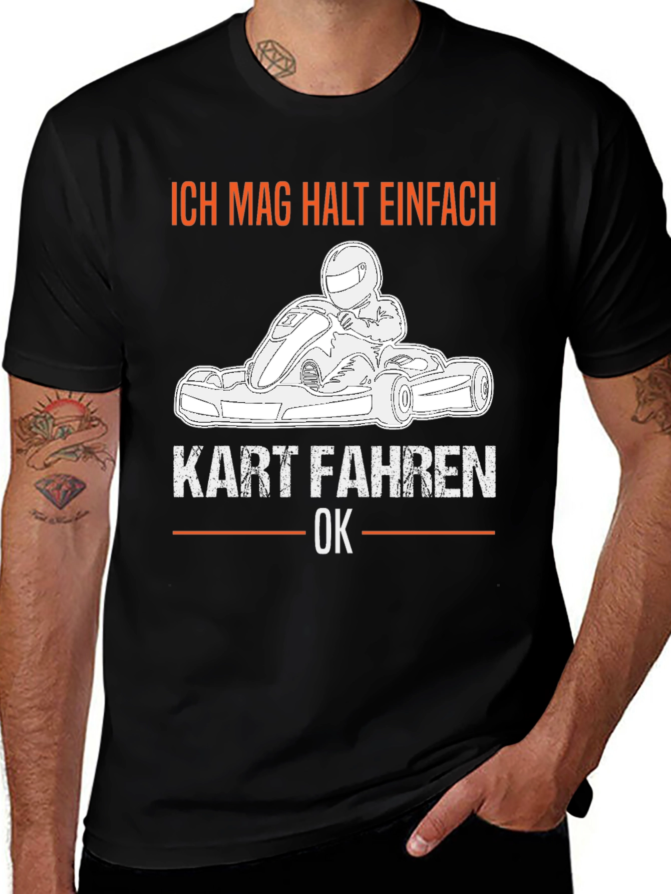 Variant 28 of Ich Mag Kart Fahren T-Shirt - Karting Enthusiast Tee