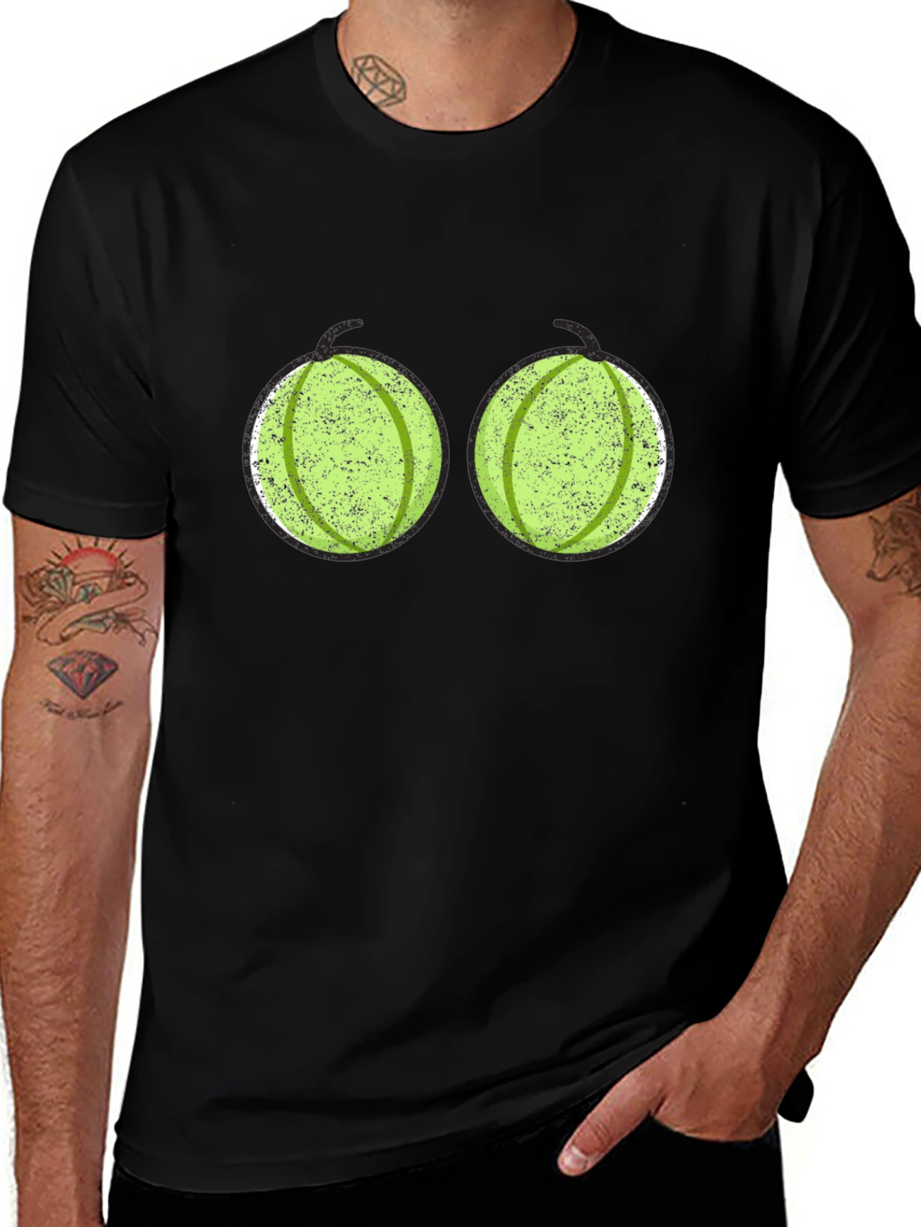Variant 20 of Funny Watermelon T-Shirt - Novelty Graphic Tee