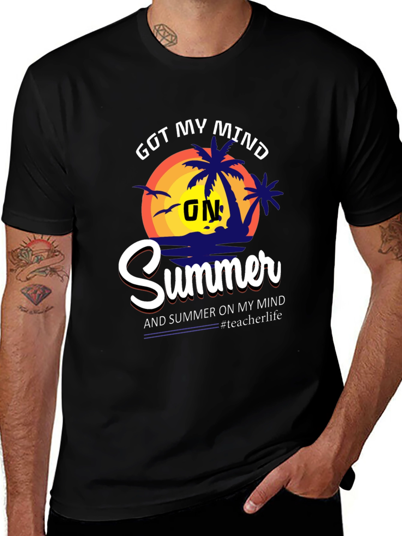 Variant 24 of Got My Mind On Summer T-Shirt - Teacher Life Tee