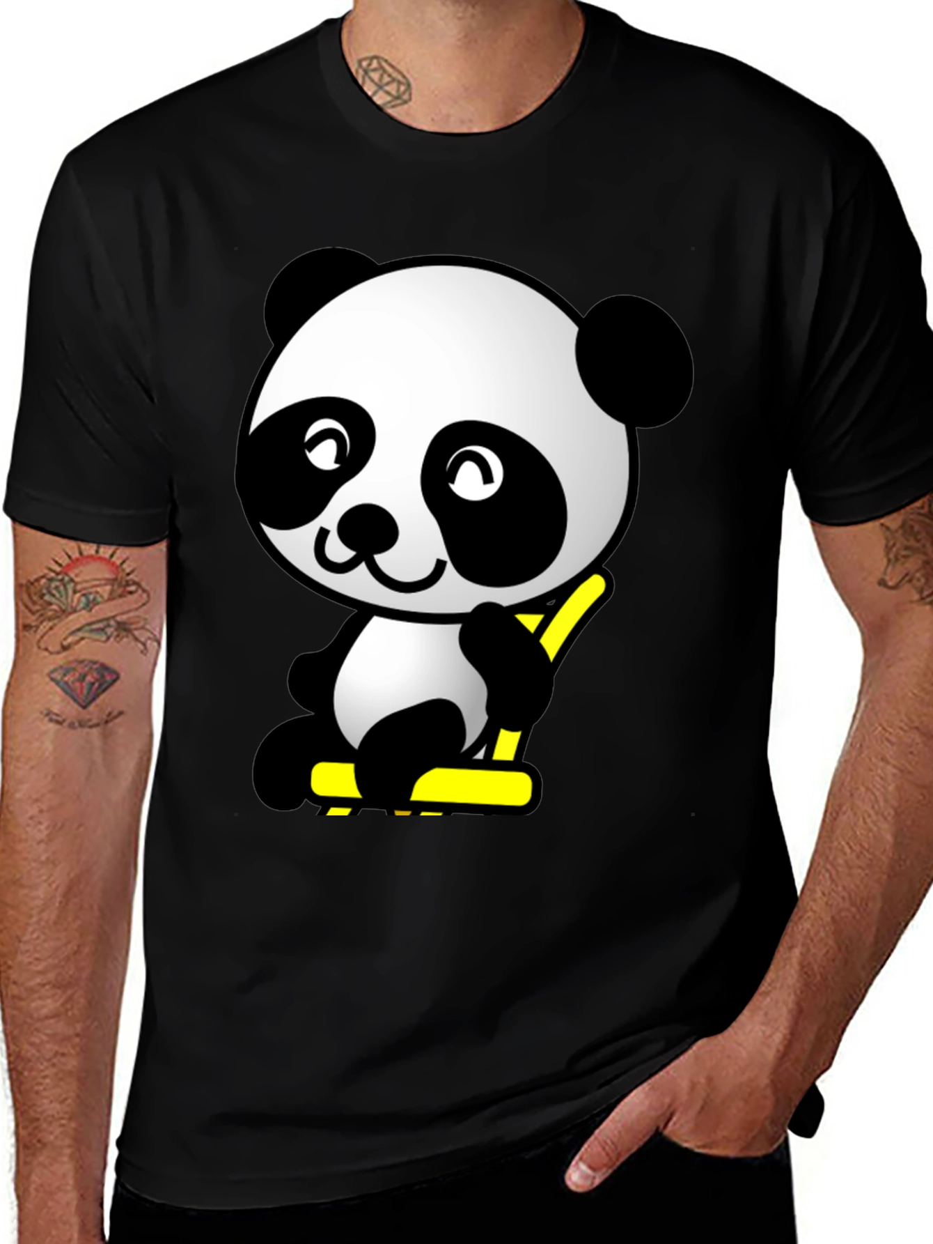 Variant 15 of Cute Panda Bear Cartoon Graphic T-Shirt