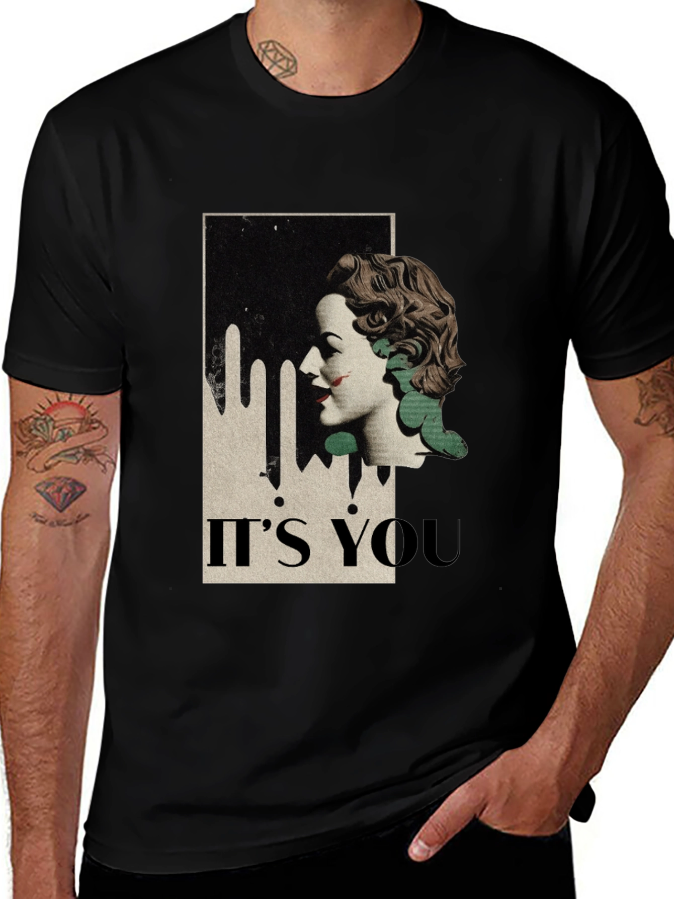 Variant 28 of Retro Woman T-Shirt - "It's You" Graphic Tee