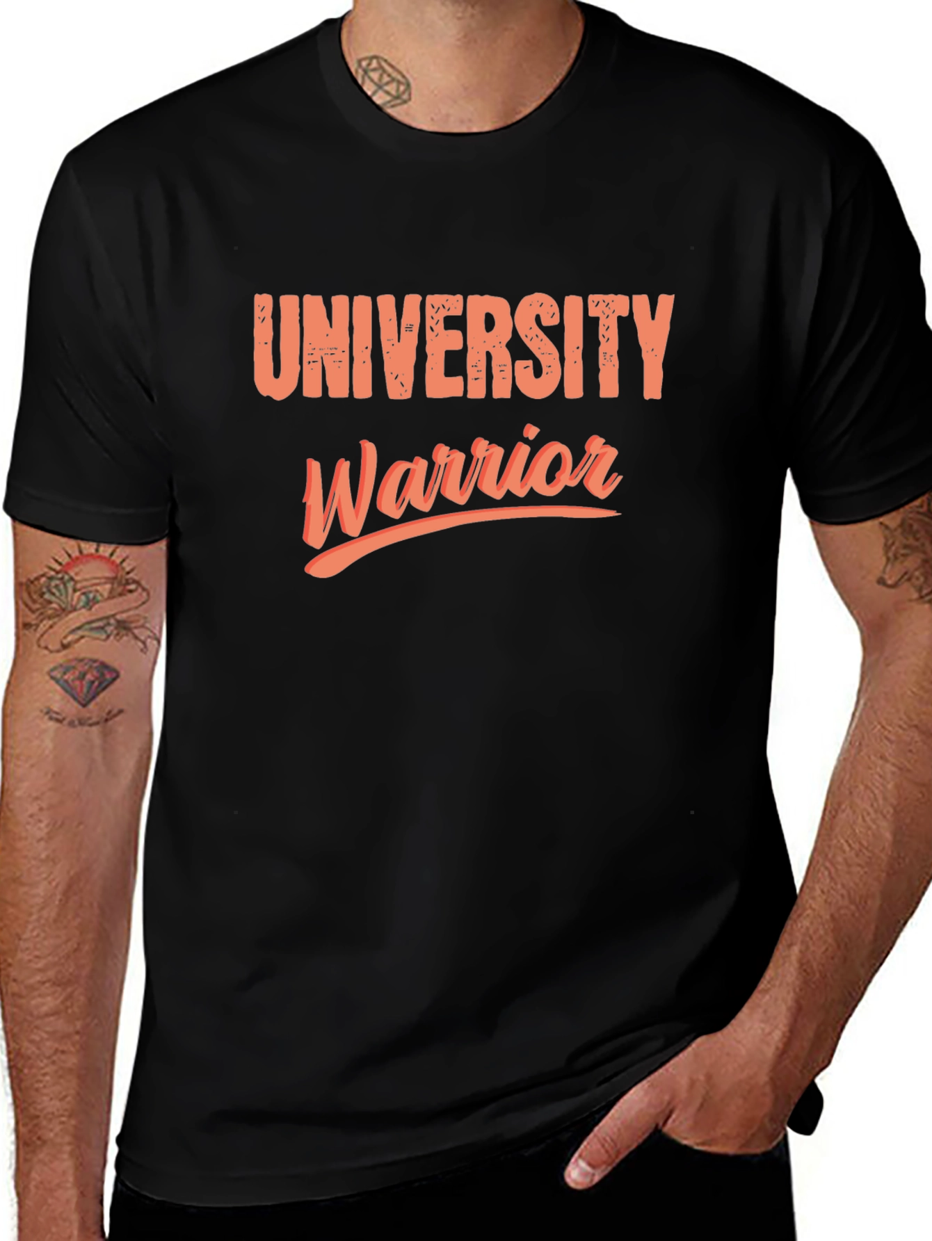 University Warrior Black T-Shirt