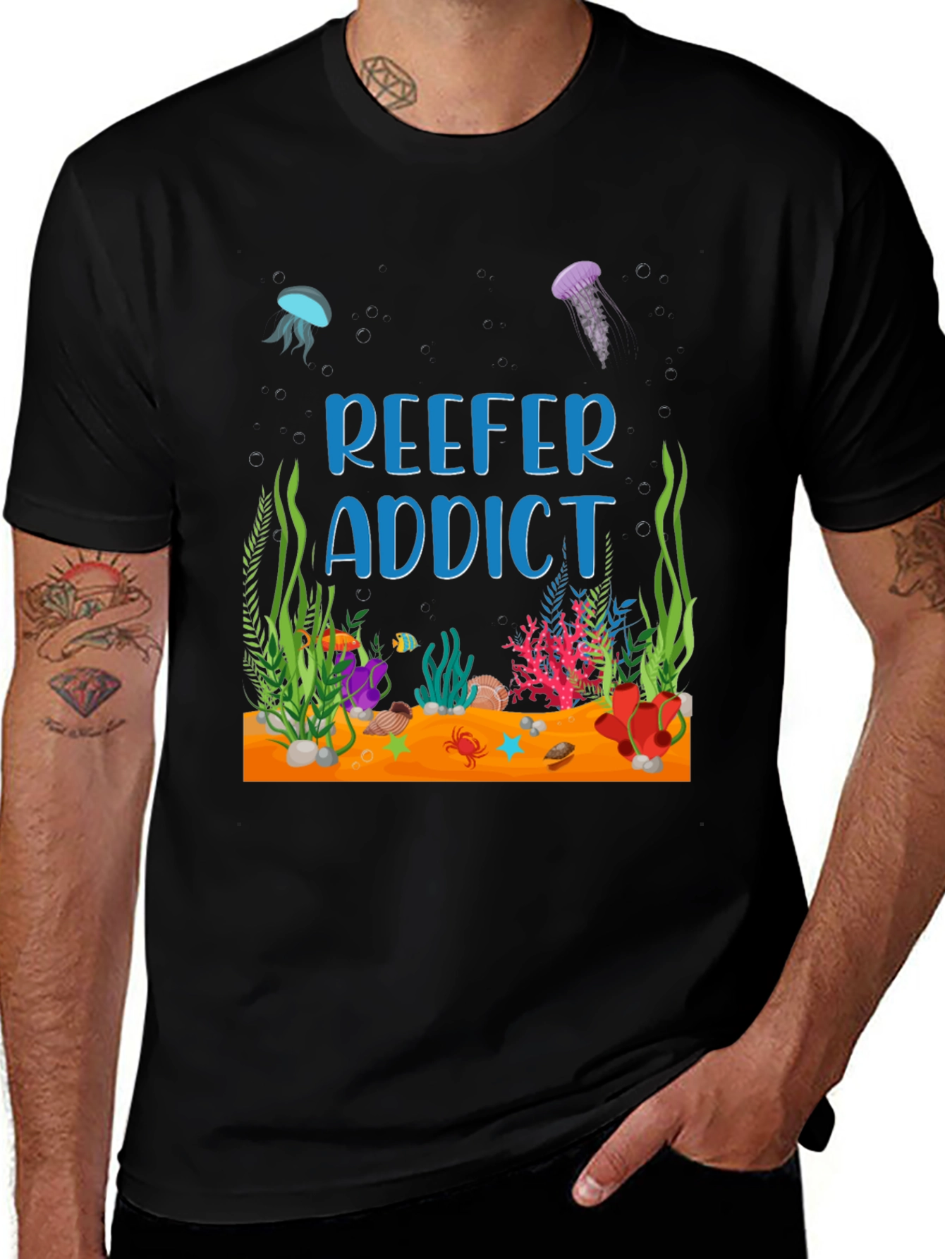 Reefer Addict T-Shirt: Underwater Theme