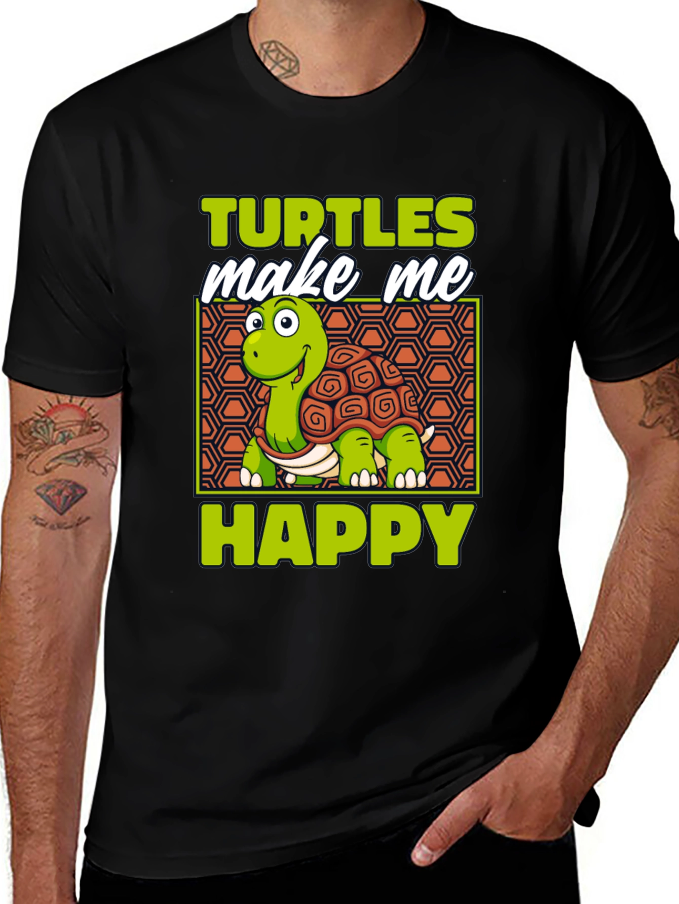 Variant 18 of Turtles Make Me Happy Graphic Tee