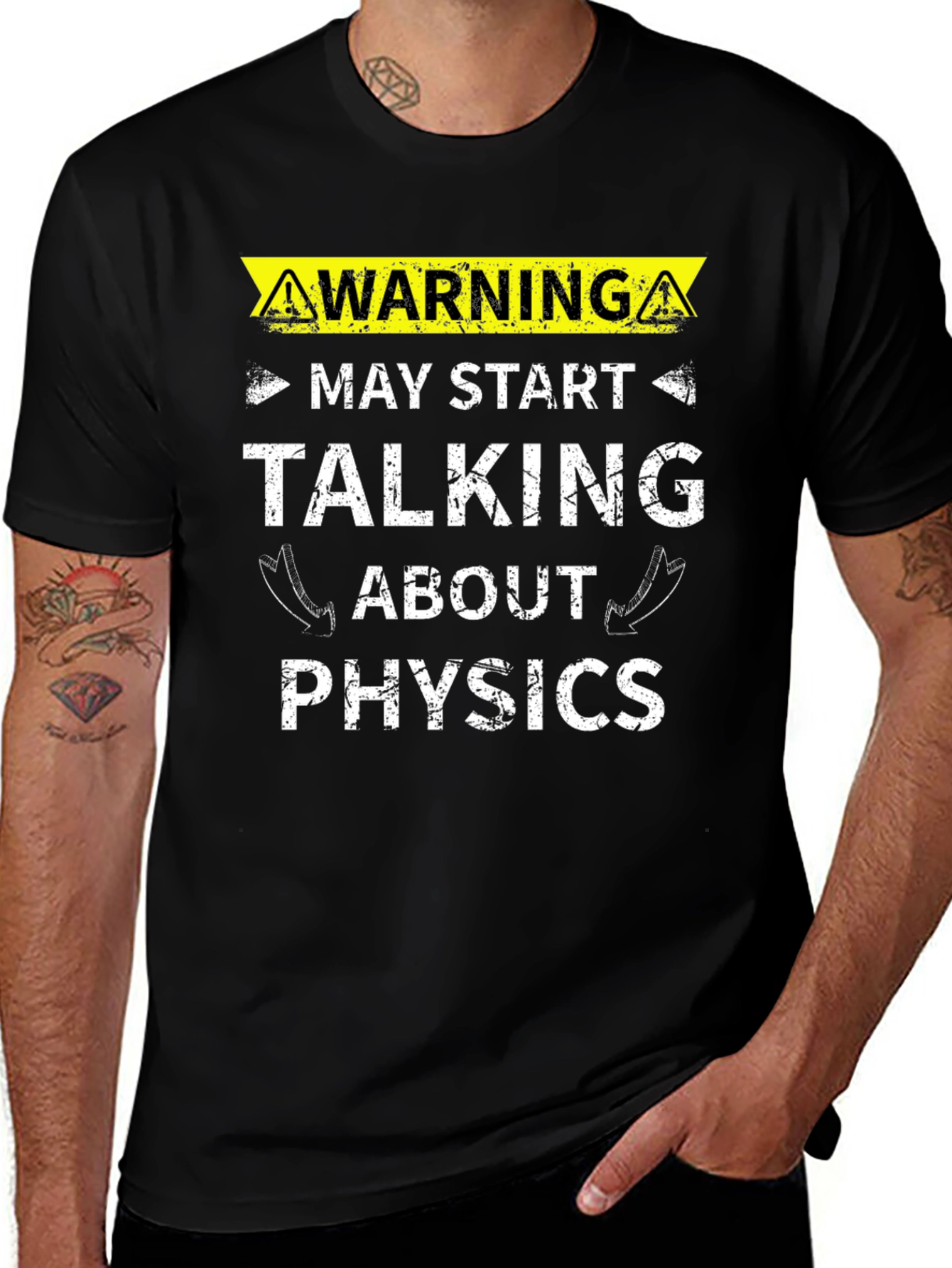 Variant 16 of Warning May Start Talking About Physics T-Shirt