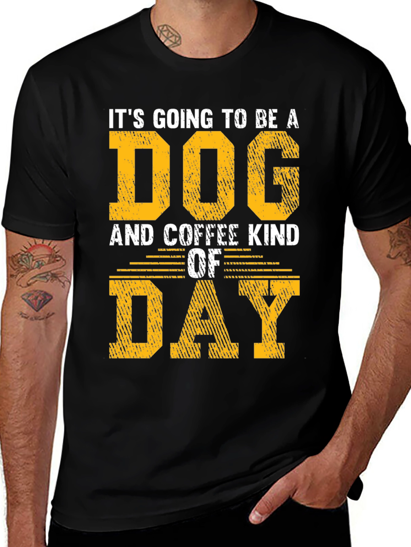 Variant 25 of Dog and Coffee Day T-Shirt