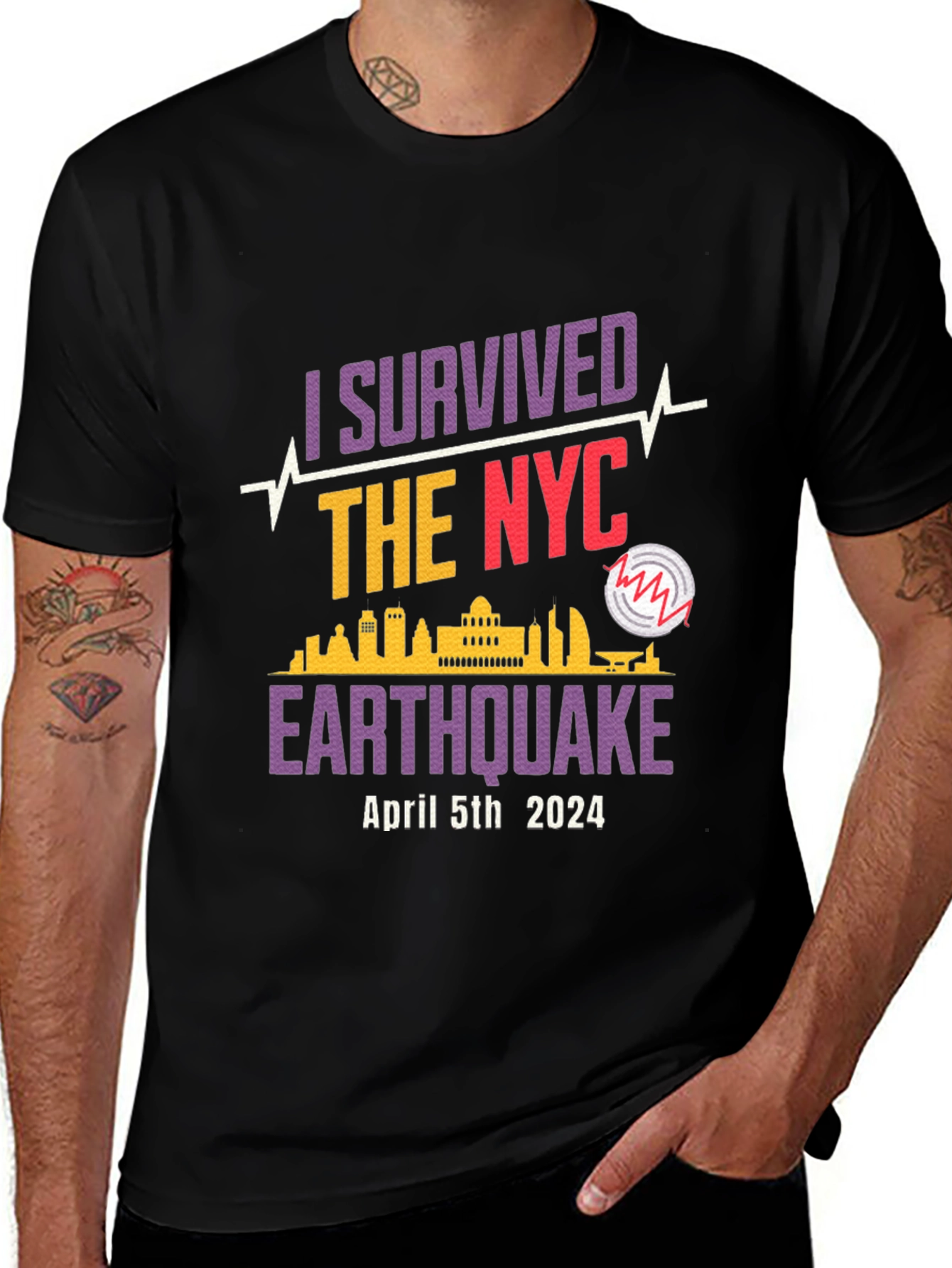 I Survived the NYC Earthquake April 5th 2024 T-Shirt