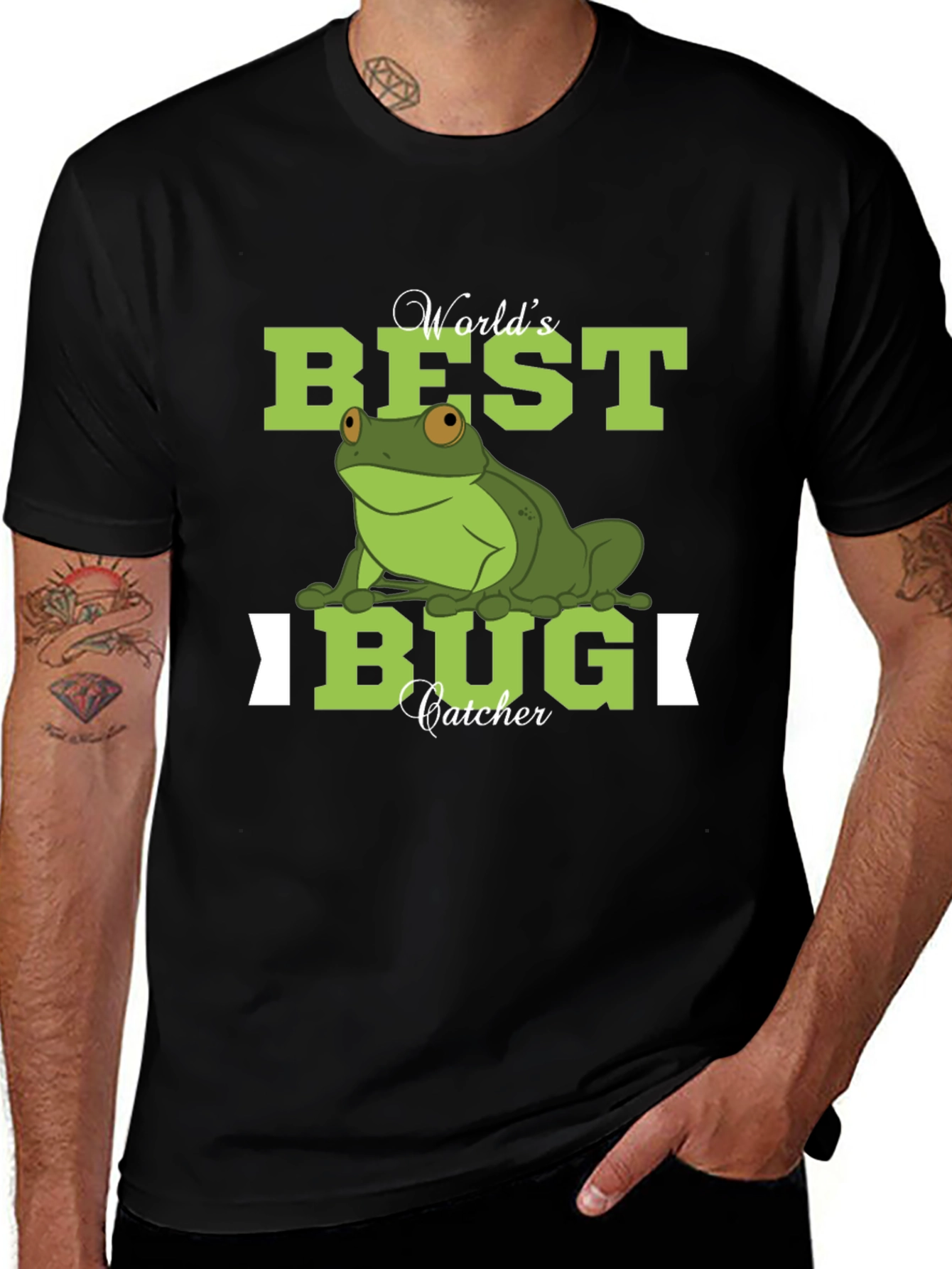 Variant 25 of World's Best Bug Catcher Frog Graphic T-Shirt