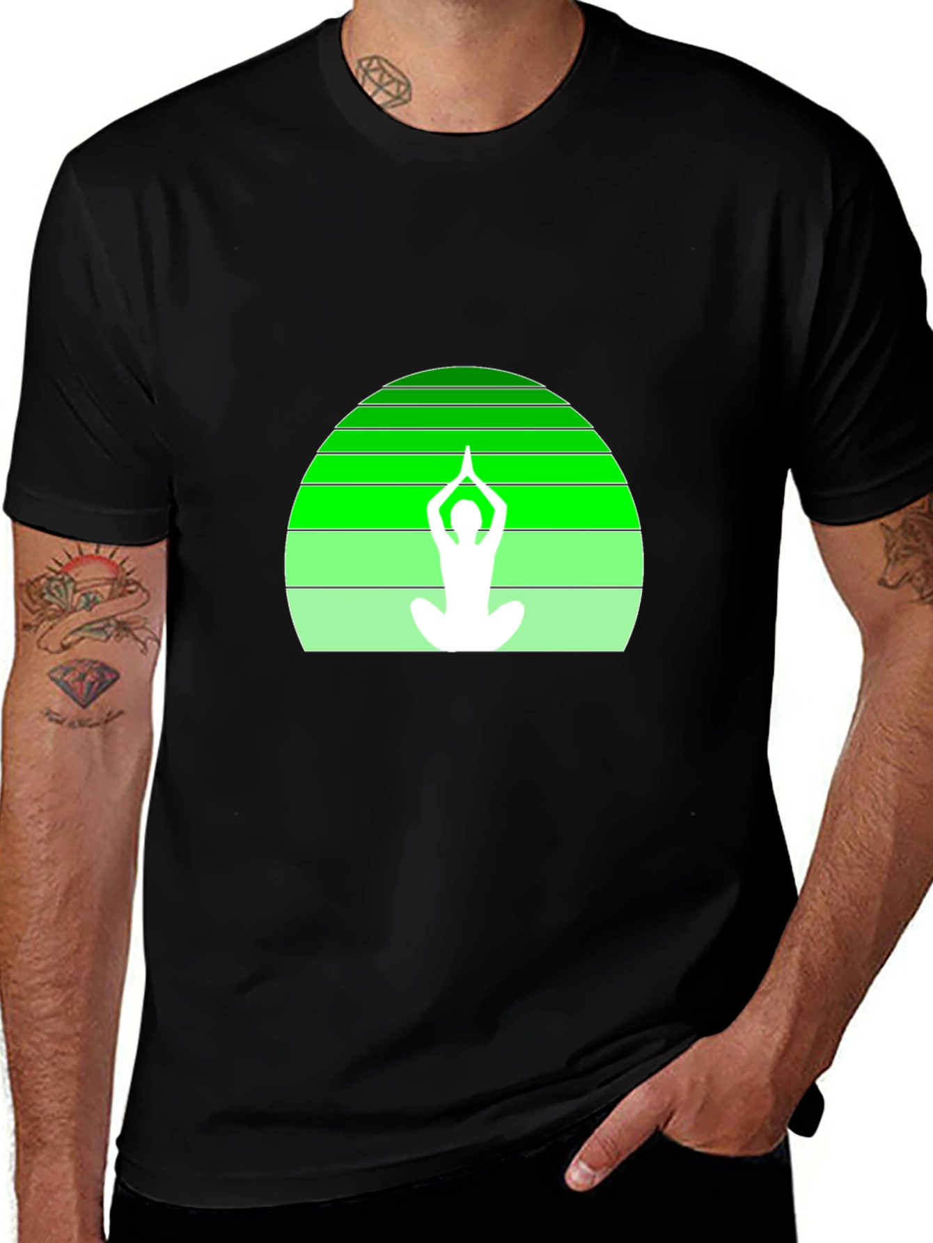 Variant 3 of Yoga Silhouette Graphic Tee