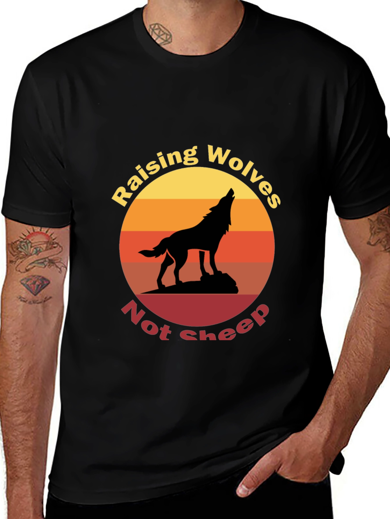 Variant 16 of Raising Wolves Graphic T-Shirt