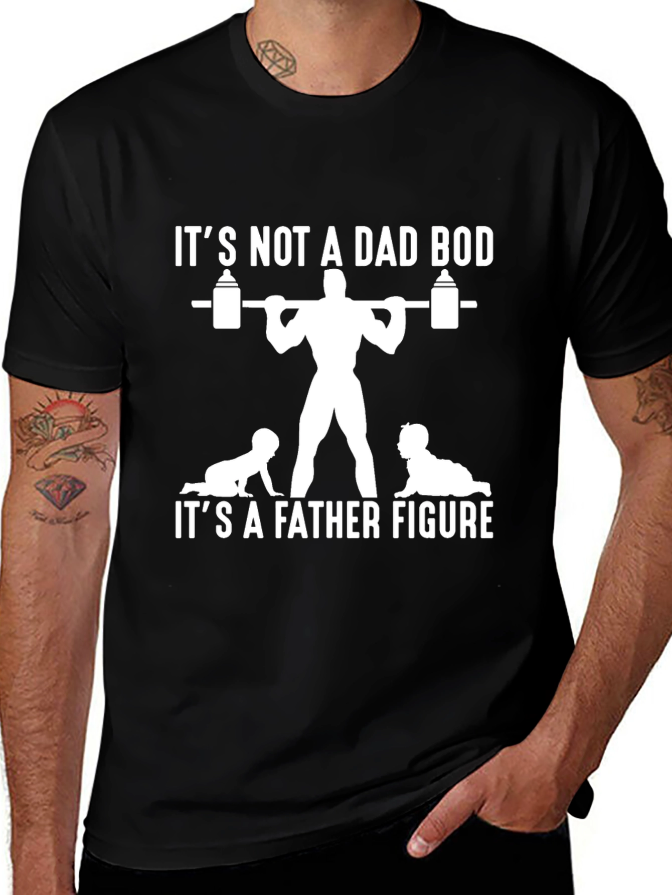 It's Not a Dad Bod T-Shirt - Father Figure Graphic Tee