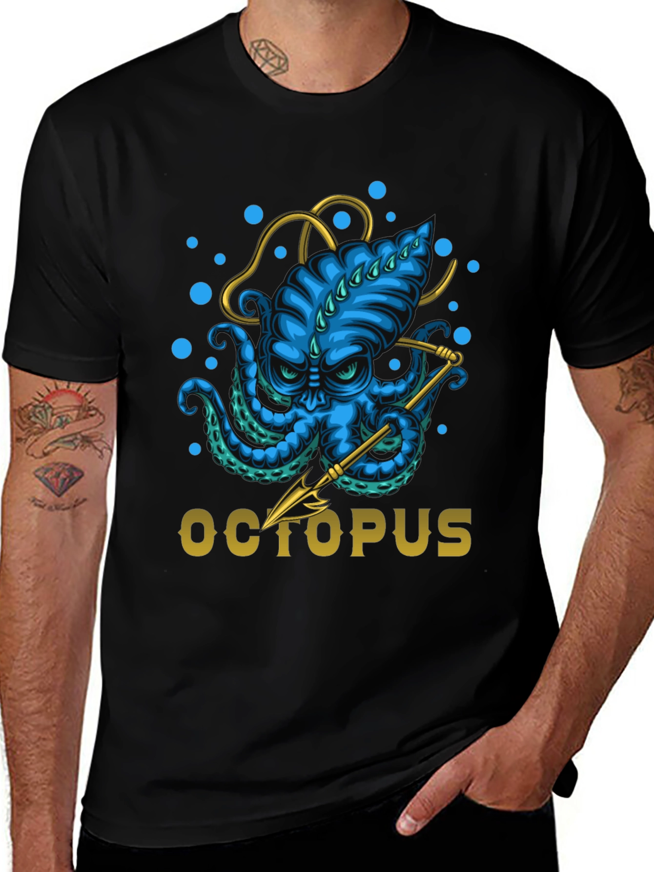 Variant 9 of Octopus Graphic T-Shirt - Unique Ocean Lover Tee