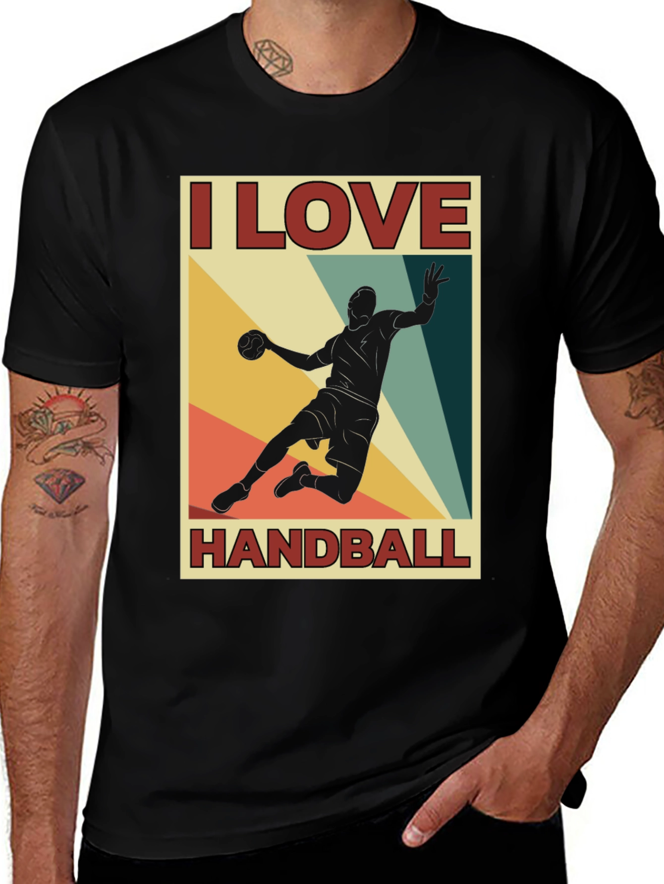 Variant 29 of I Love Handball Graphic T-Shirt