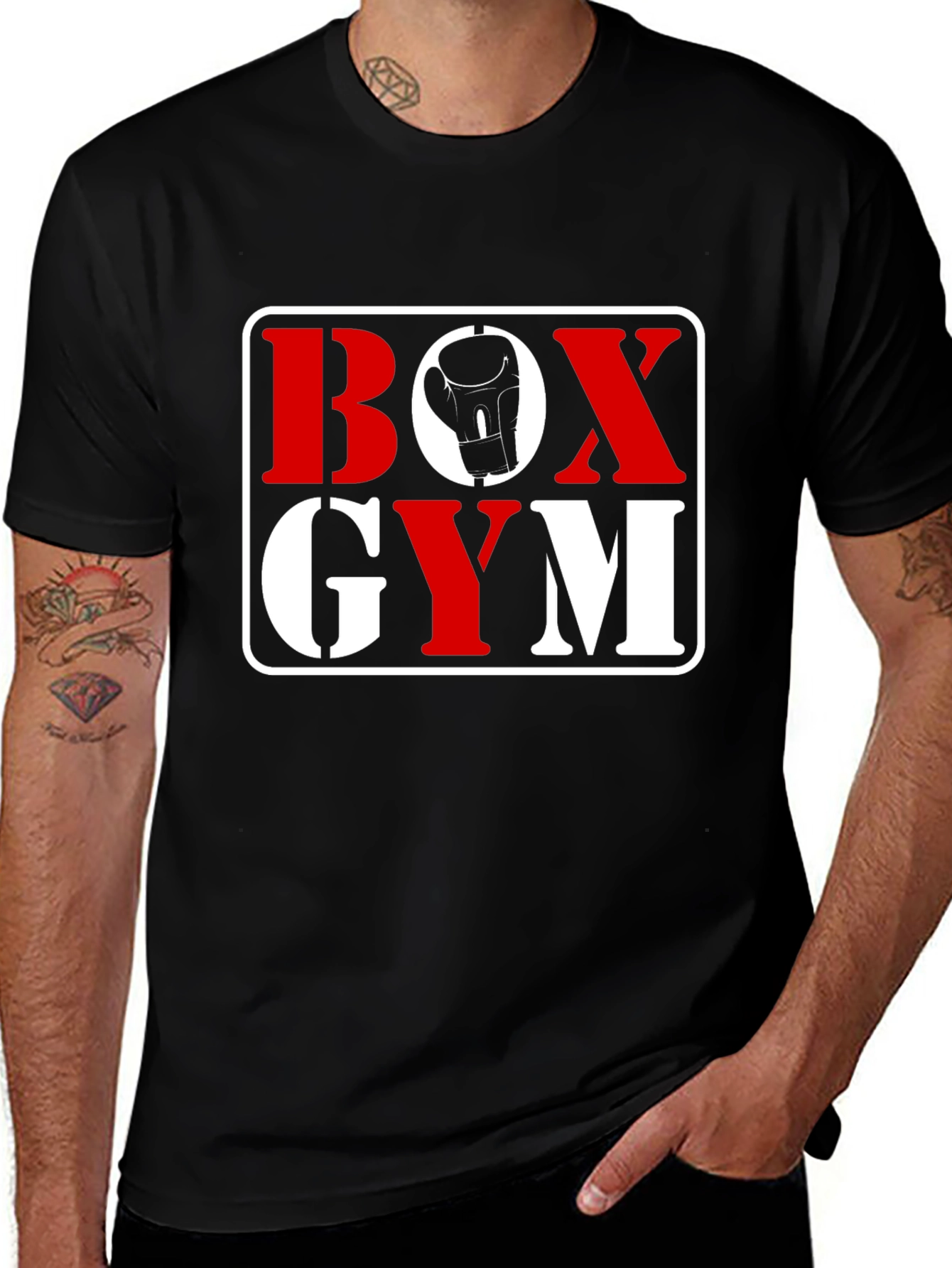Variant 4 of Box Gym Boxing Glove Graphic T-Shirt