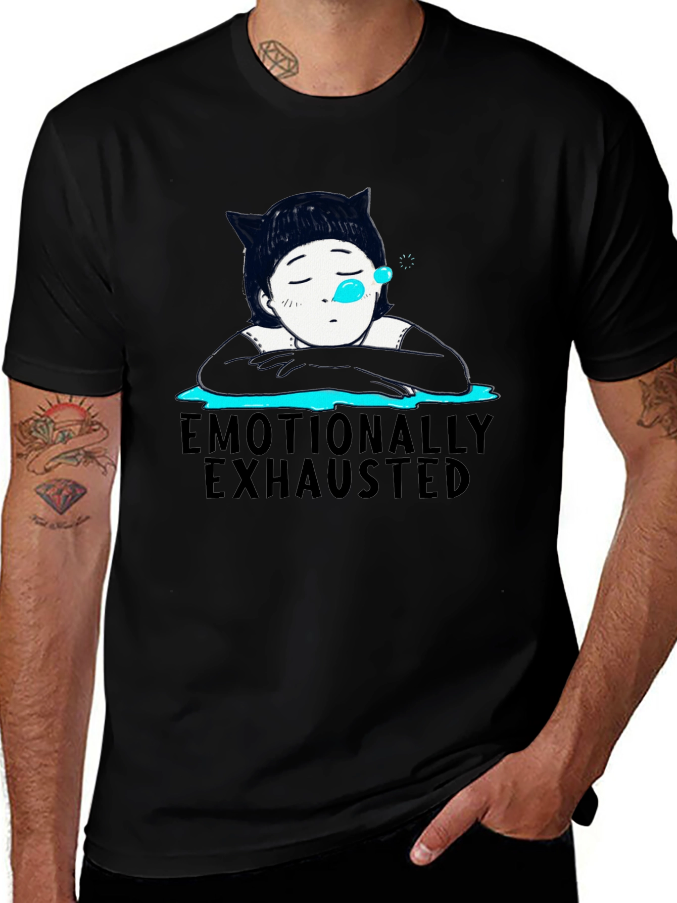 Variant 4 of Emotionally Exhausted Graphic Tee