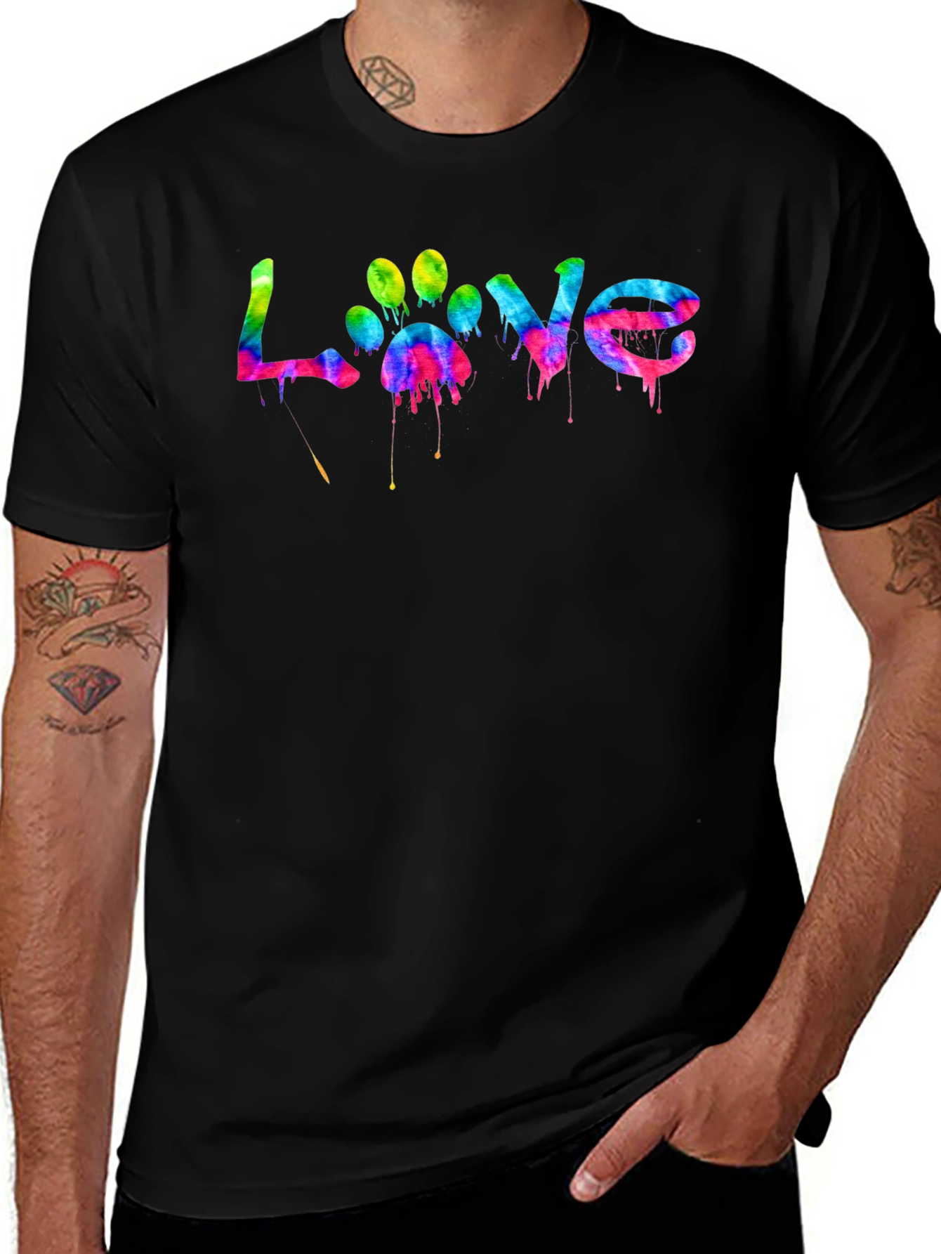 Variant 18 of Love Paw Print Graphic Tee