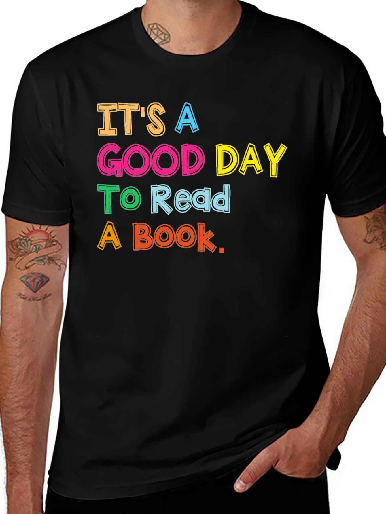 Variant 23 of It's a Good Day To Read A Book Black T-Shirt