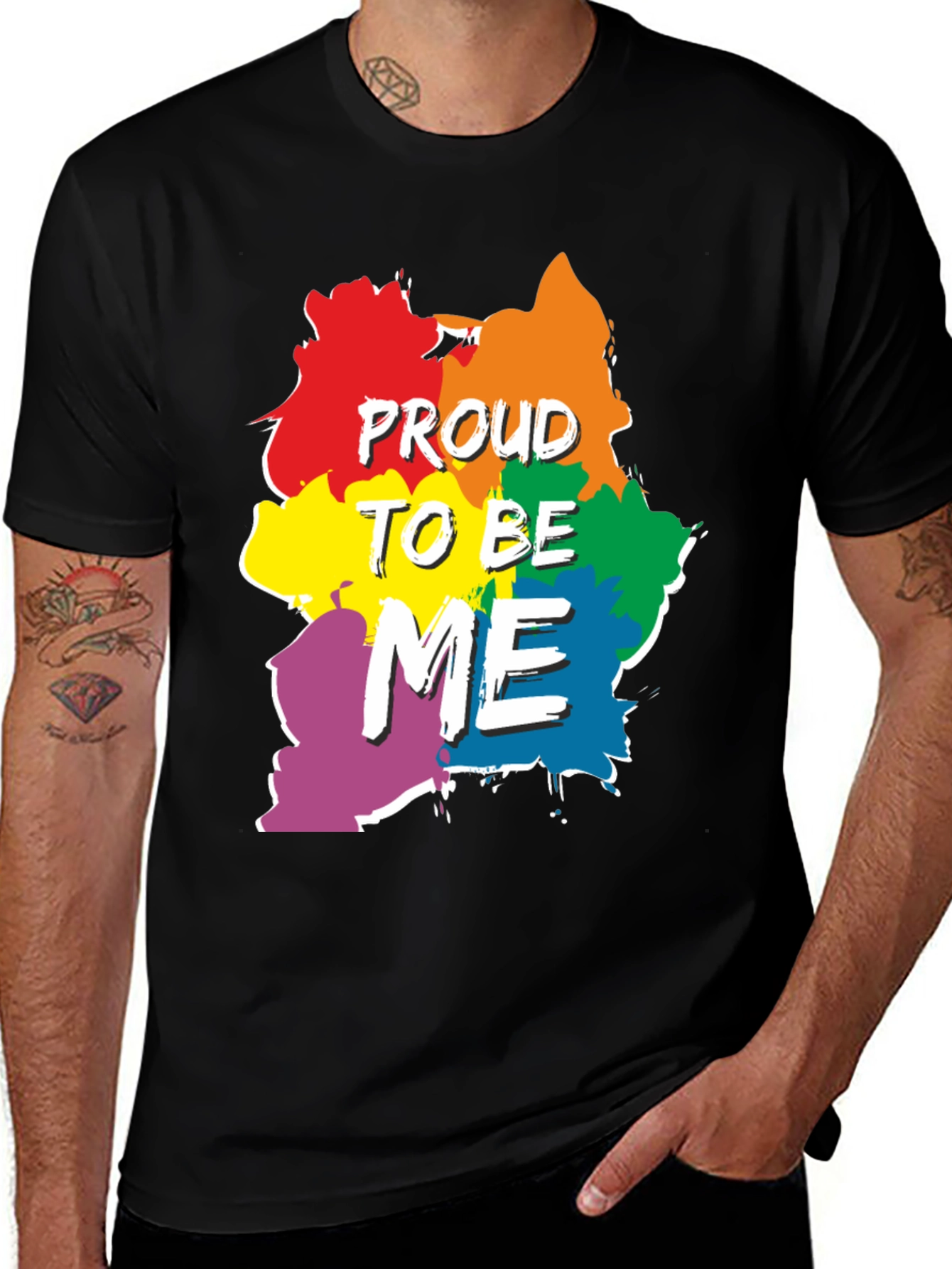 Variant 9 of Proud To Be Me Rainbow T-Shirt
