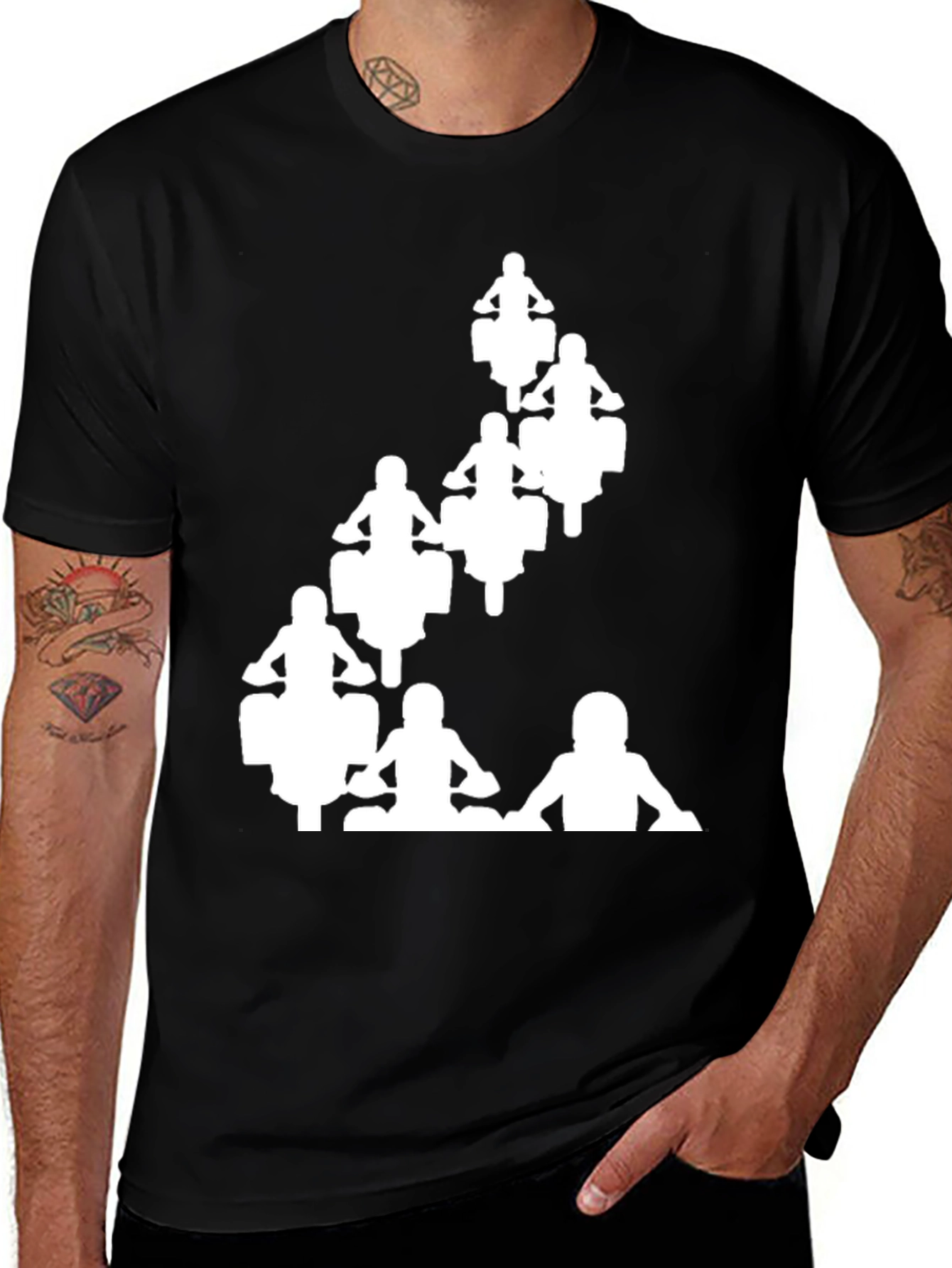 Variant 10 of Motorcycle Riders Graphic Tee - Black Cotton Shirt