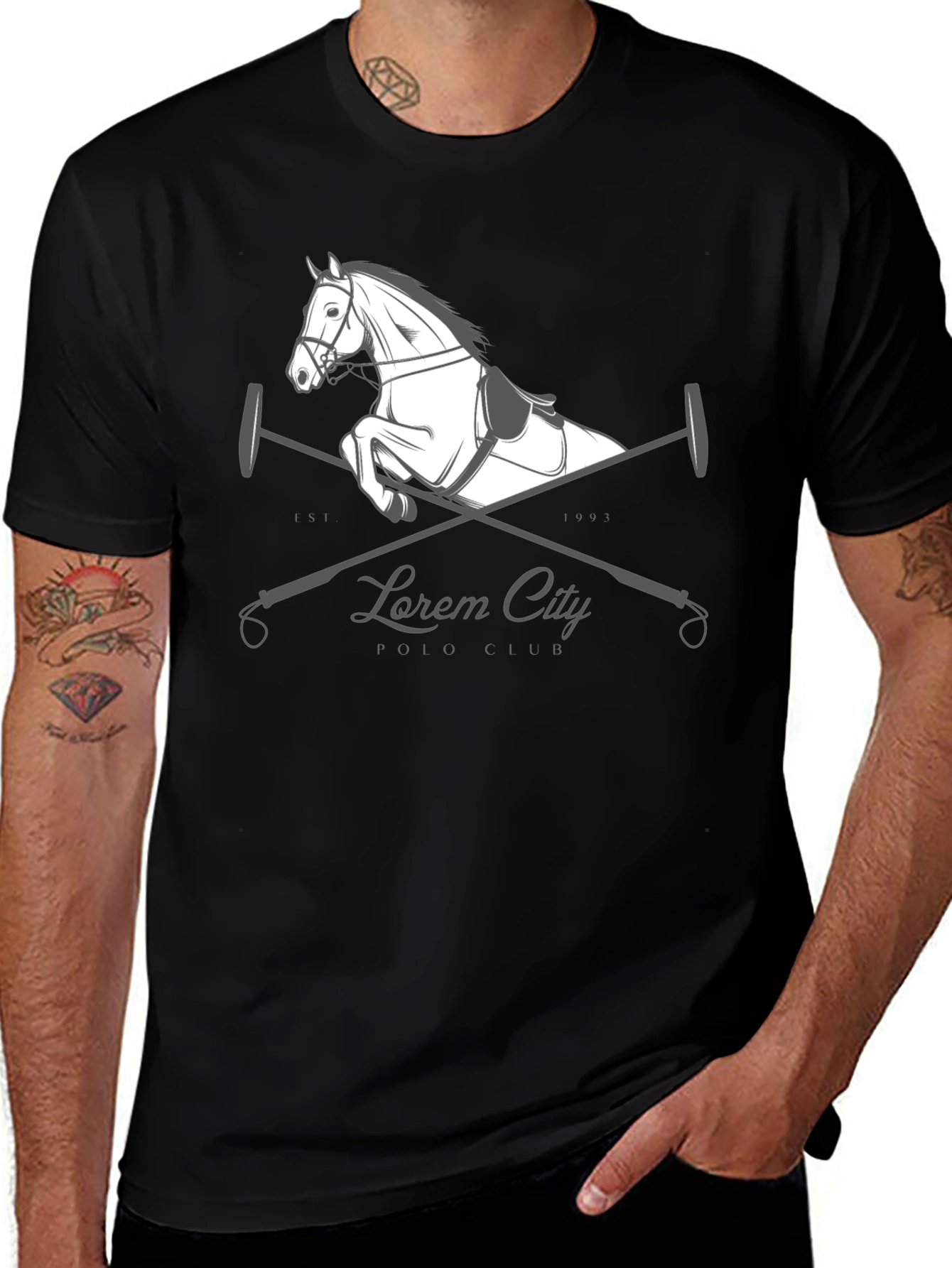 Variant 25 of Lorem City Polo Club Graphic Tee