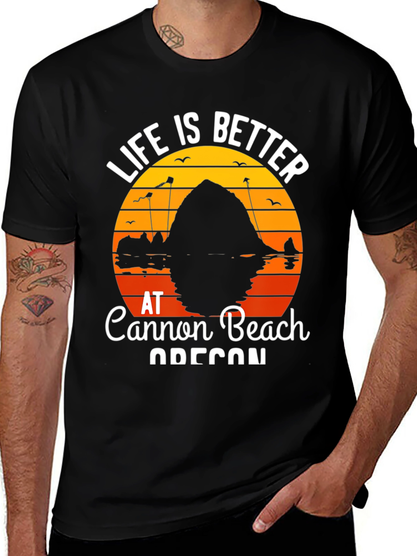 Cannon Beach Oregon Graphic Tee
