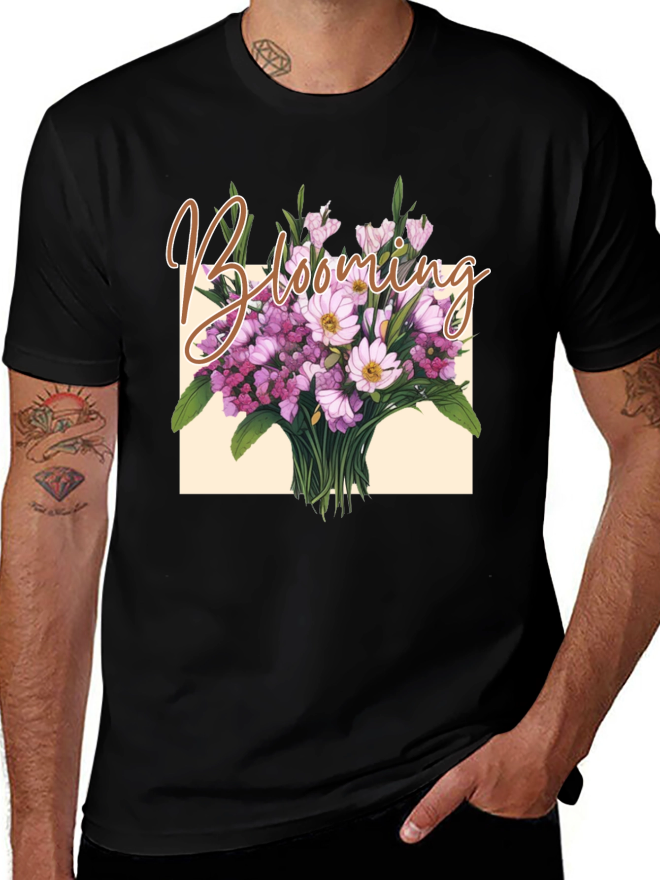Blooming Floral Graphic Tee - Stylish Comfort