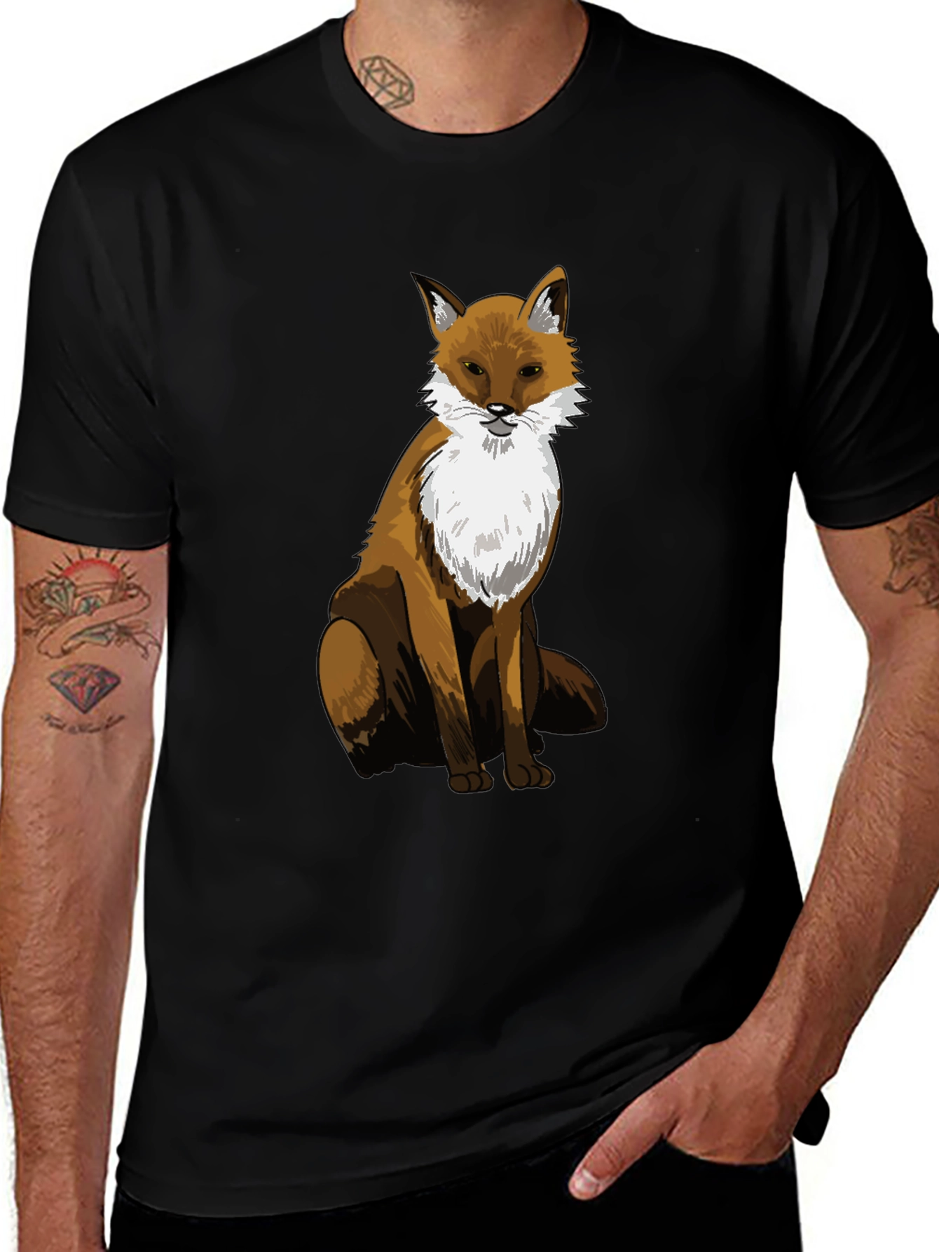 Variant 20 of Fox Graphic T-Shirt - Cool Animal Tee