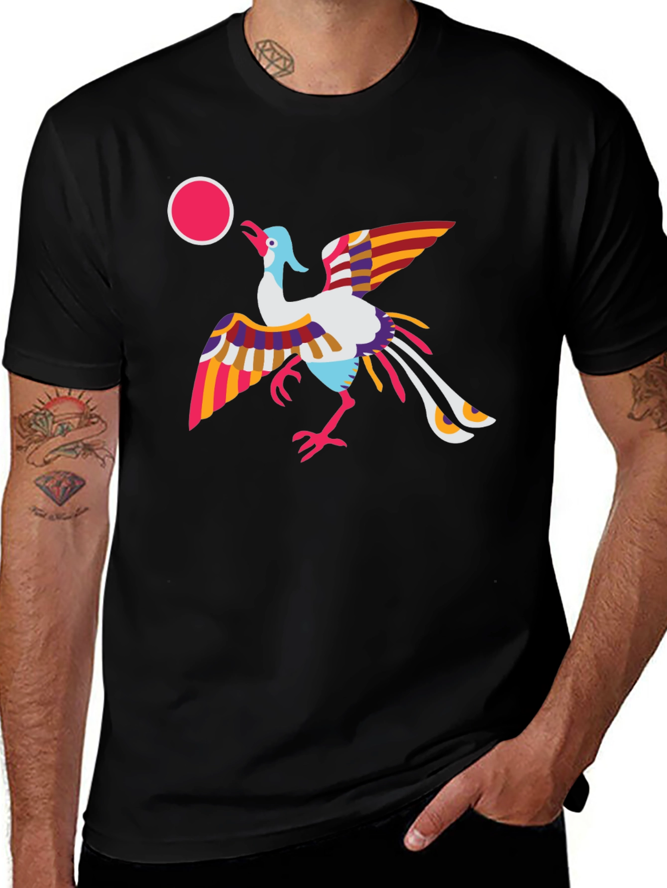 Variant 10 of Vibrant Bird Graphic Tee - Stylish & Unique