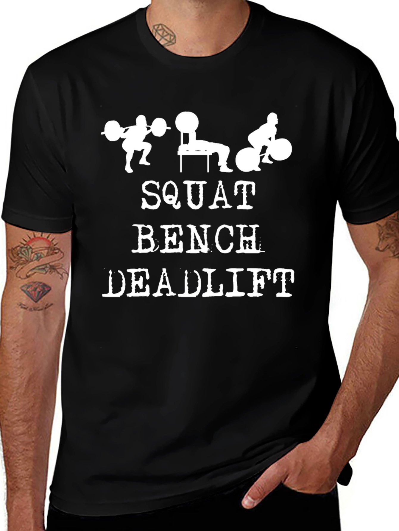 Squat Bench Deadlift Workout T-Shirt