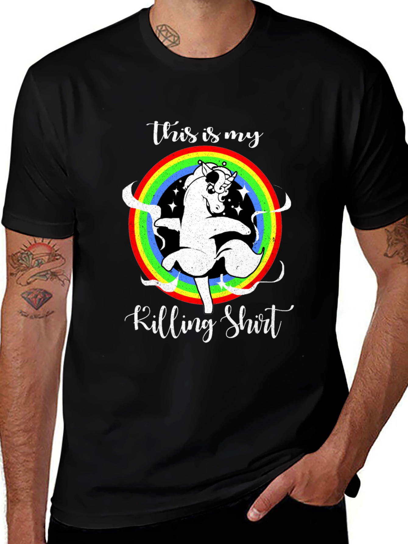 Variant 17 of Unicorn Killing Shirt Tee