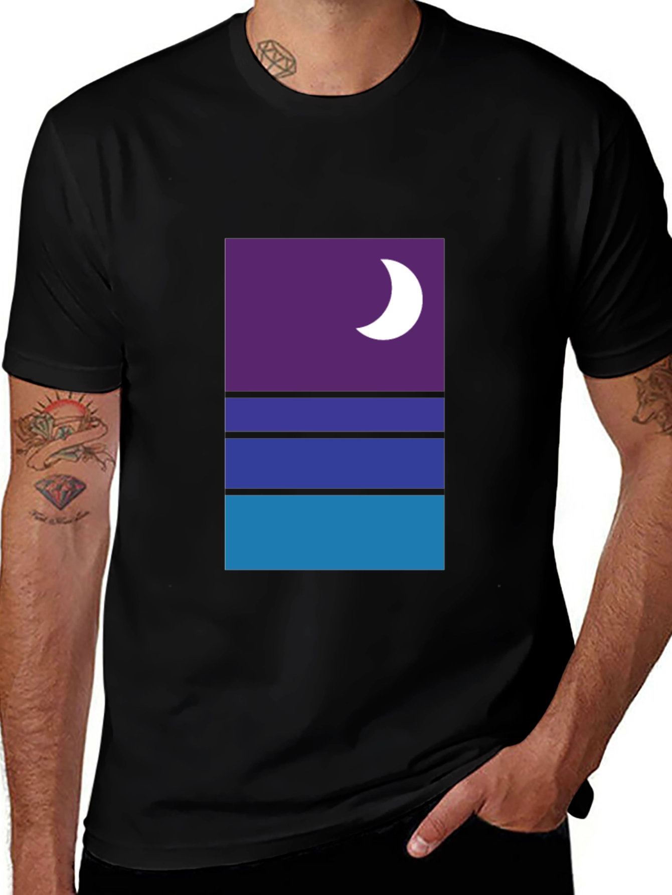 Variant 20 of Night Sky Graphic Tee - Modern Style
