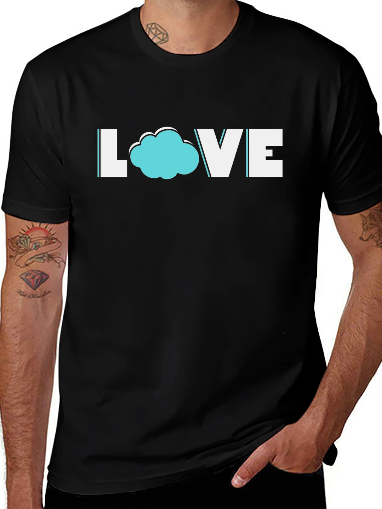 Variant 26 of Cloud Love Graphic Tee - Trendy & Stylish