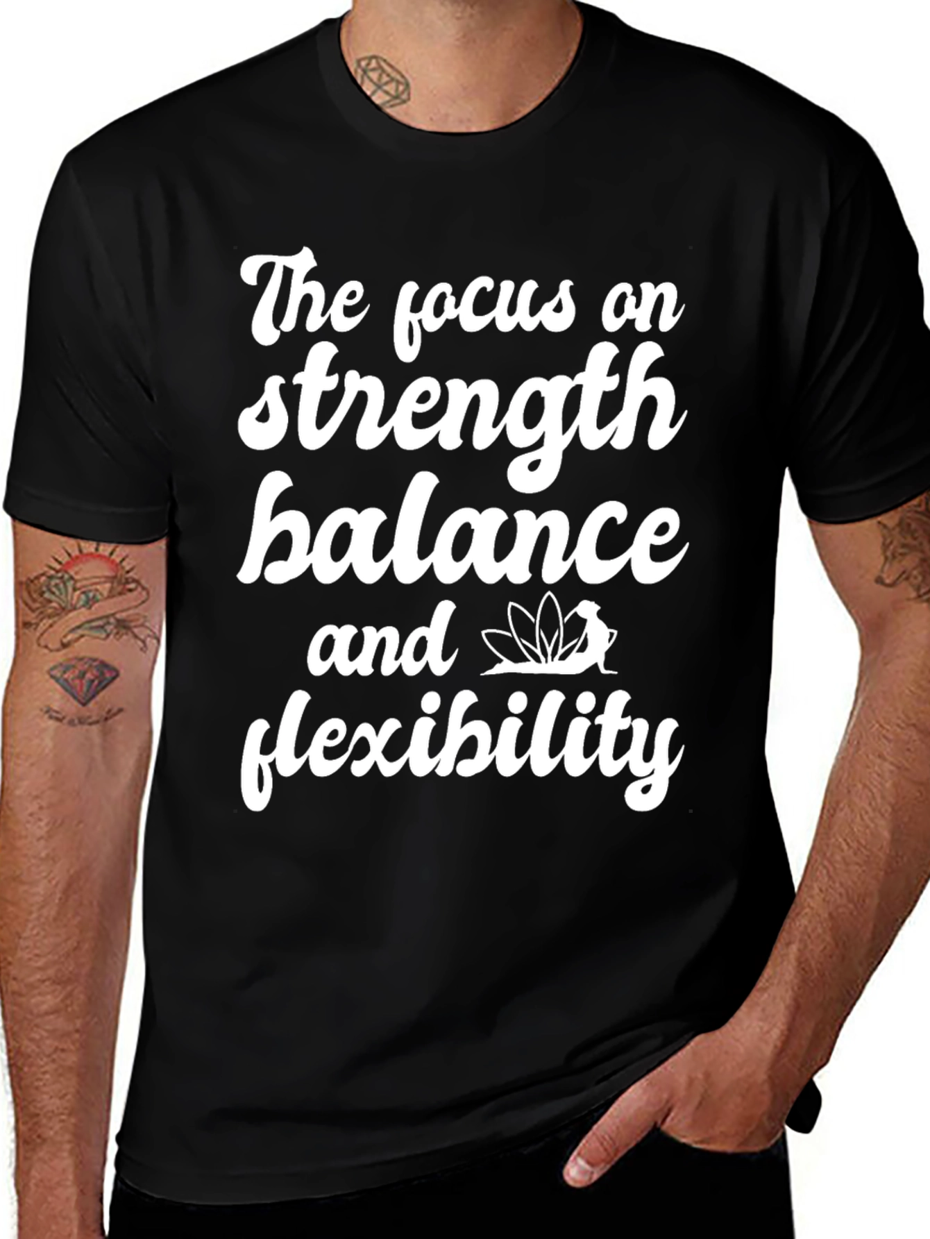 Strength Balance Flexibility T-Shirt - Yoga & Fitness